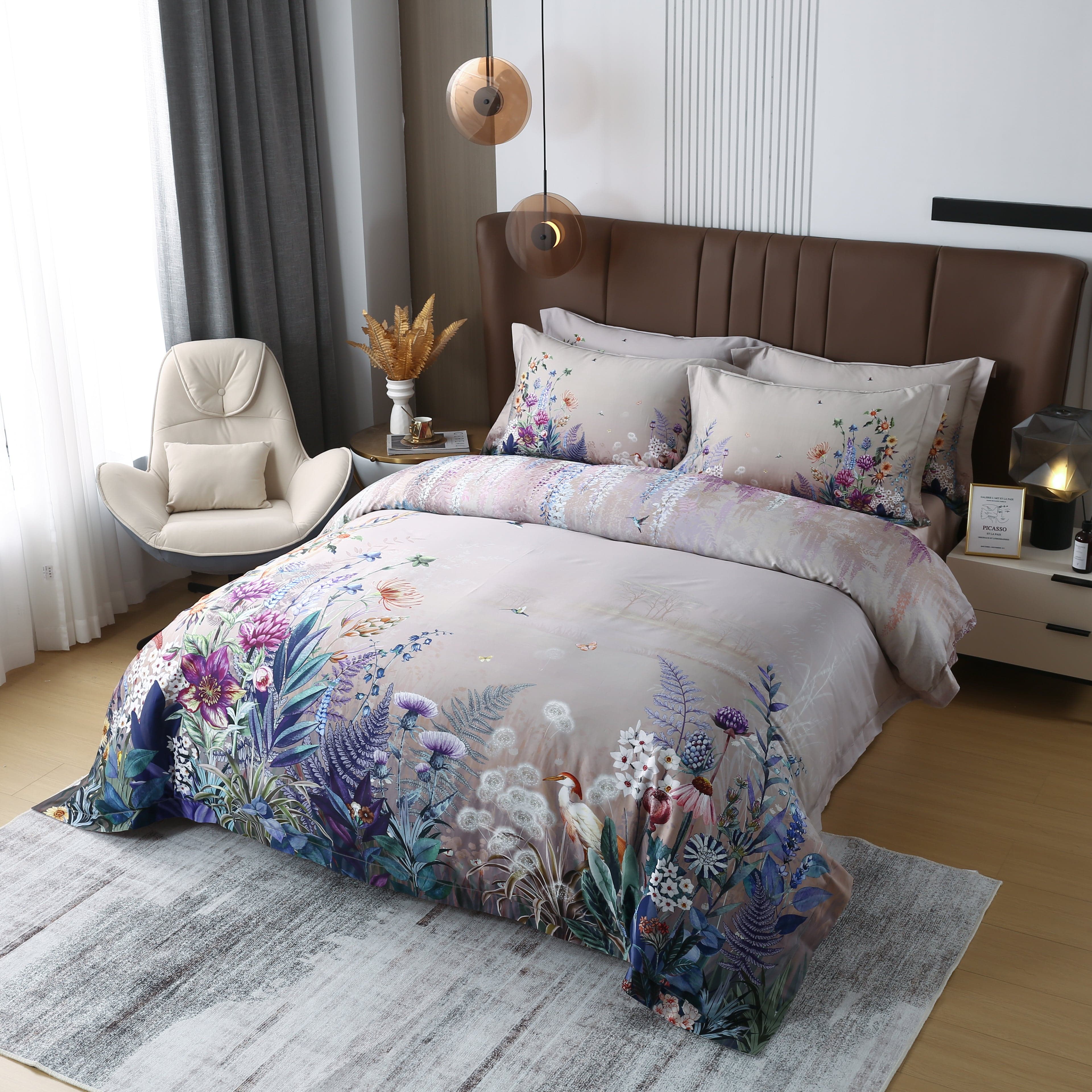 Purple Flowers - Duvet Cover Set