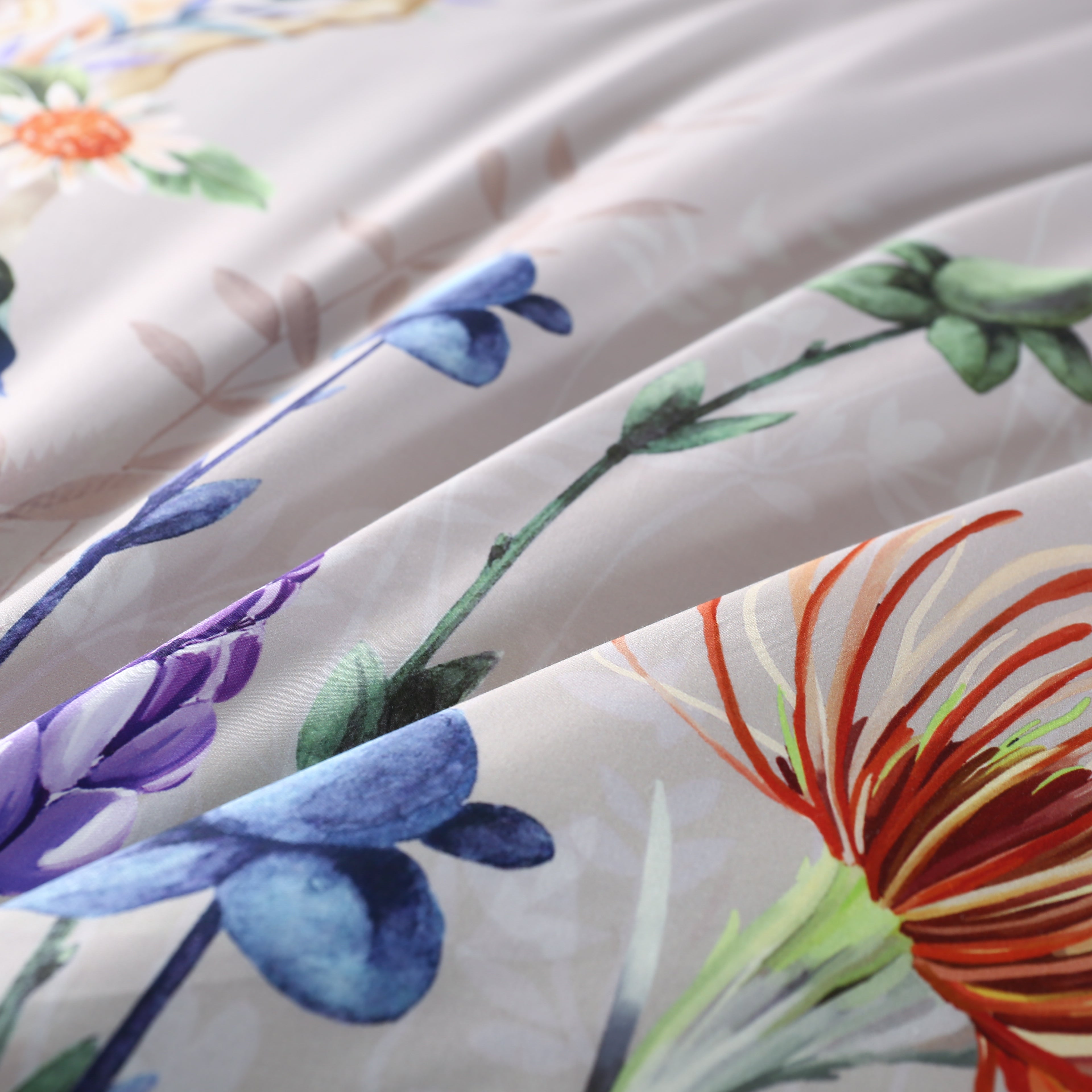 Purple Flowers - Duvet Cover