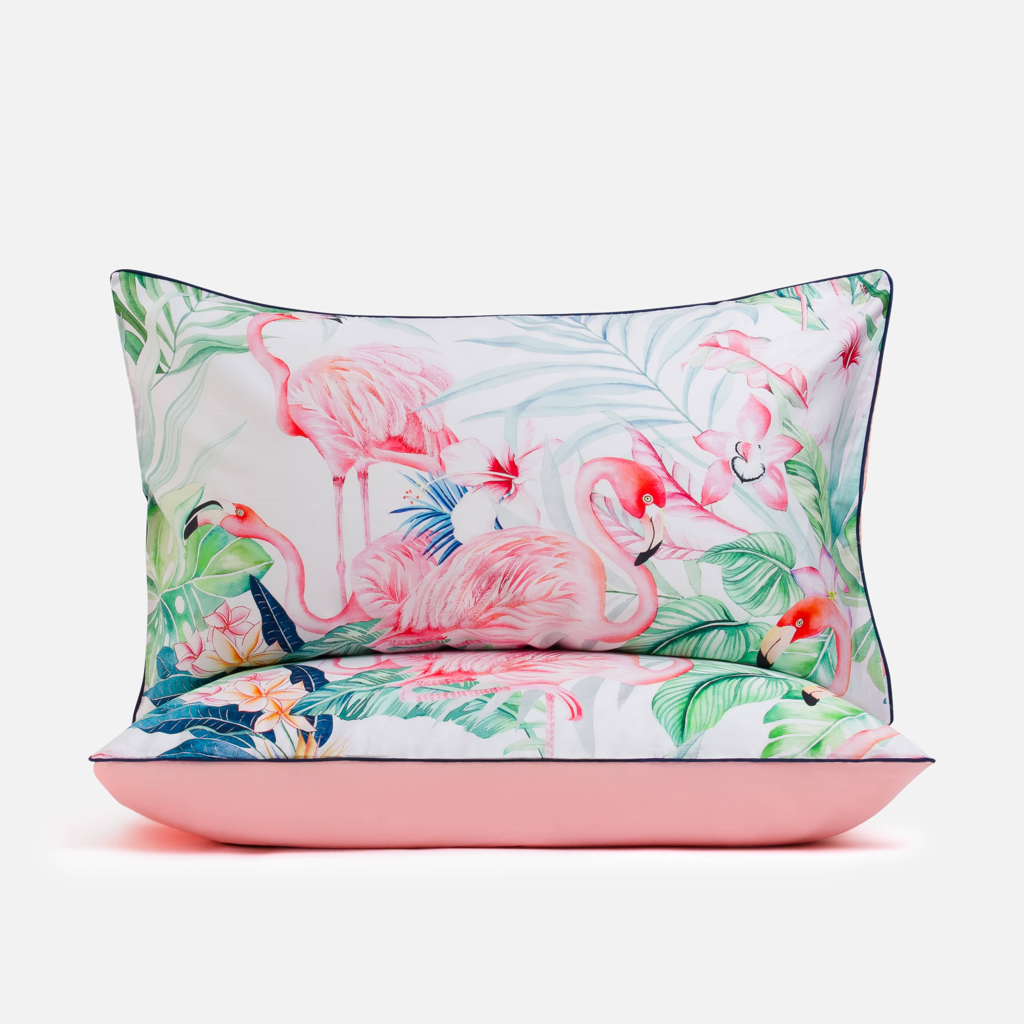 Paradise Flamingo Pink - Pillowcase Pair