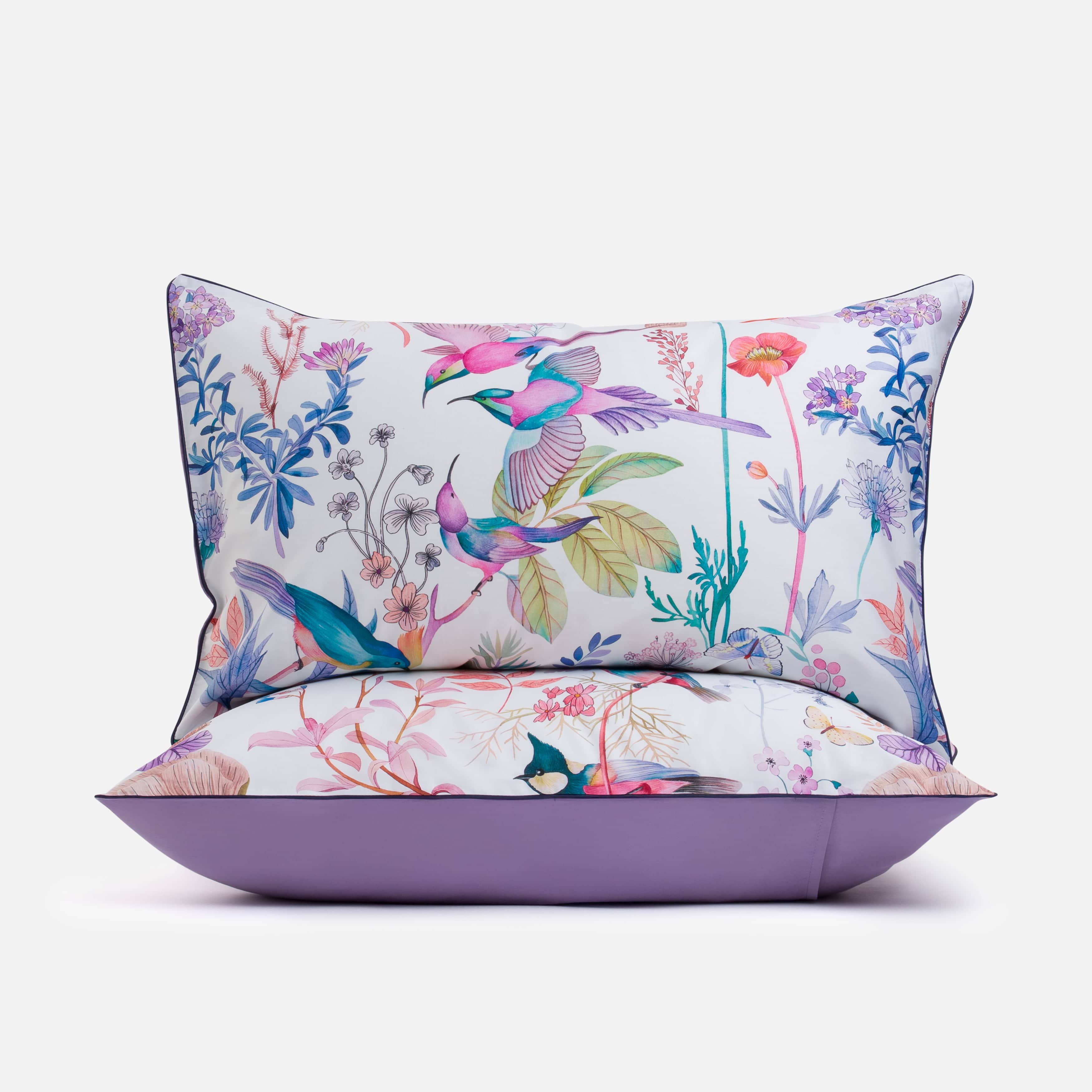 Birds Game - Pillowcase Pair