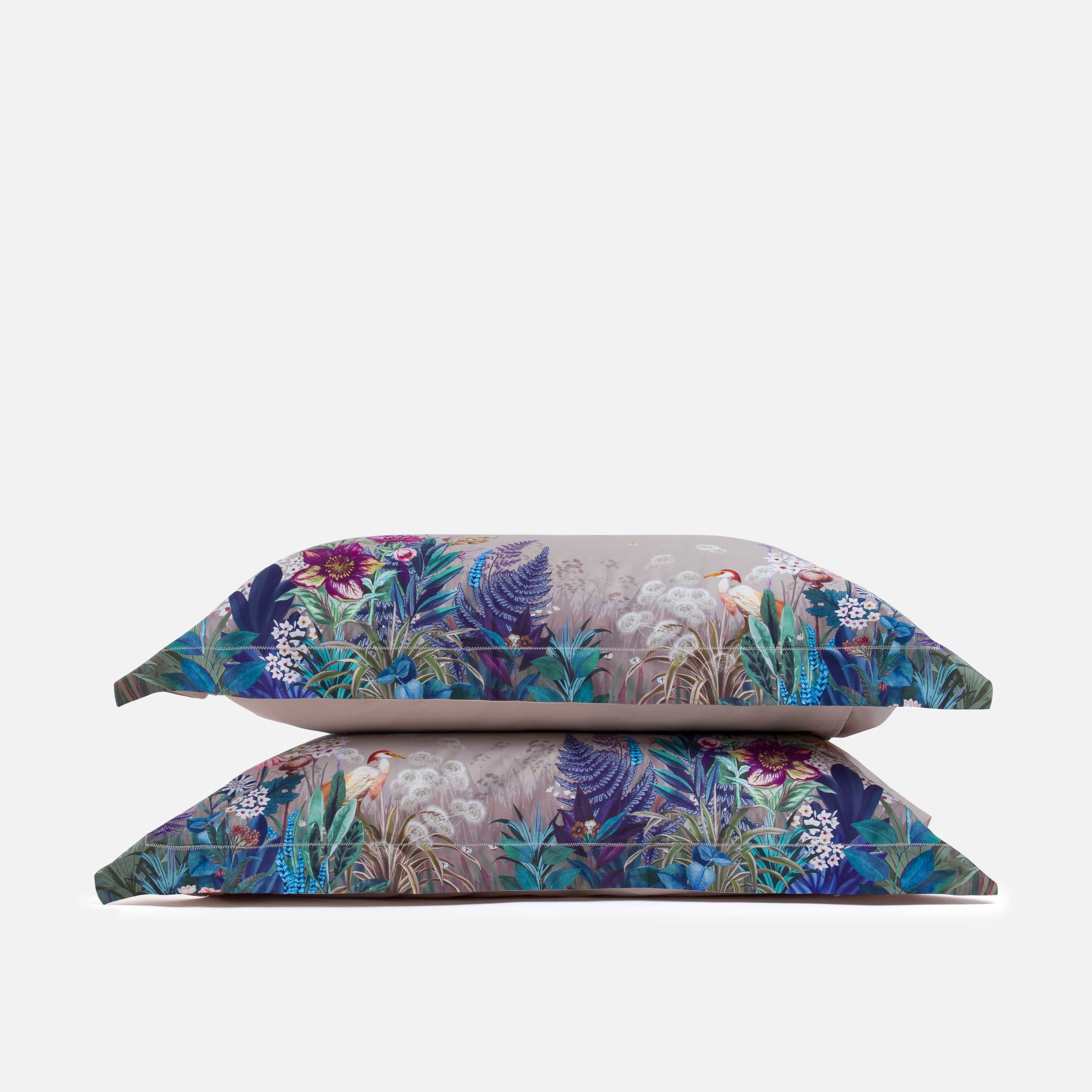 Purple Flowers - Pillowcase Pair