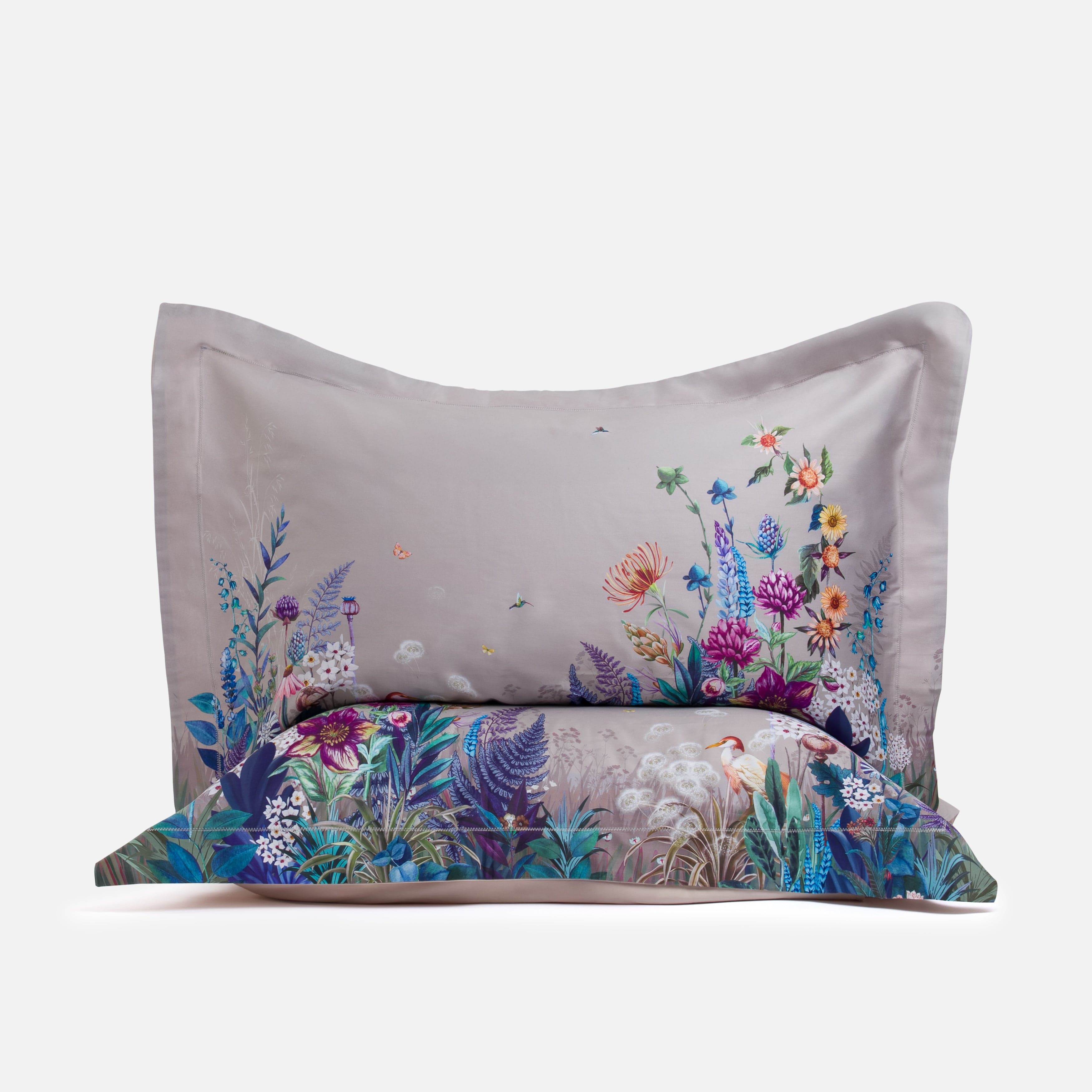 Purple Flowers - Pillowcase Pair