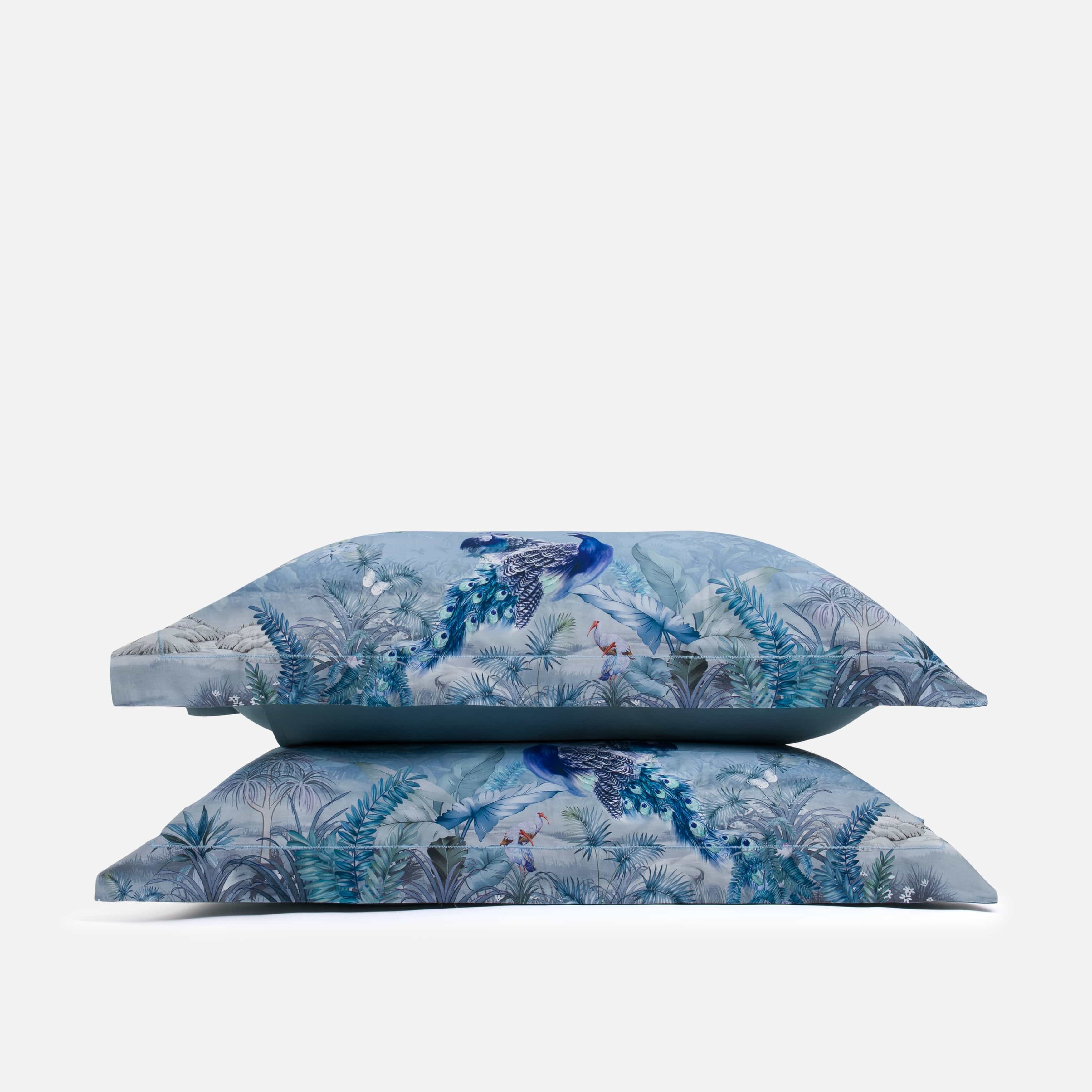 Blue Birds - Pillowcase Pair