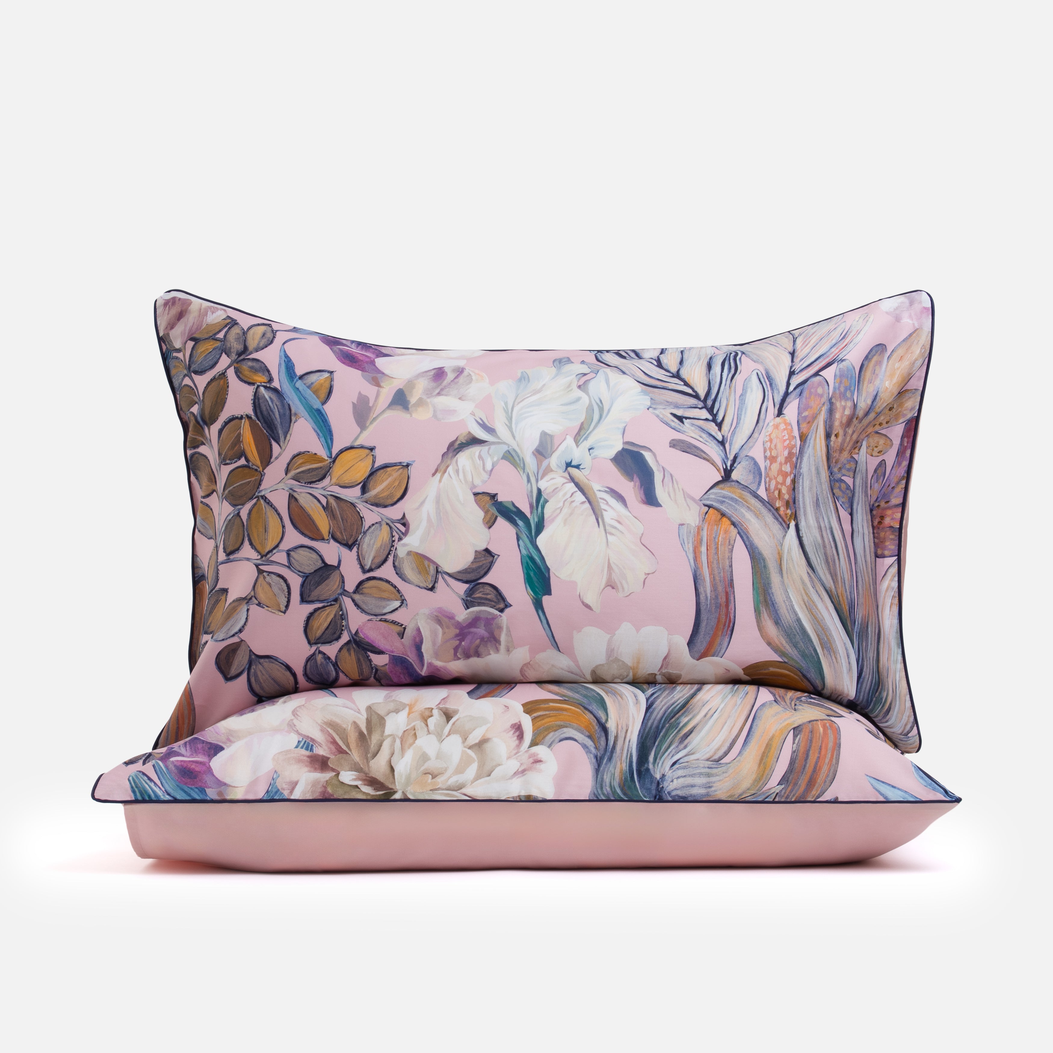 Flower Harmony Pink - Pillowcase Pair