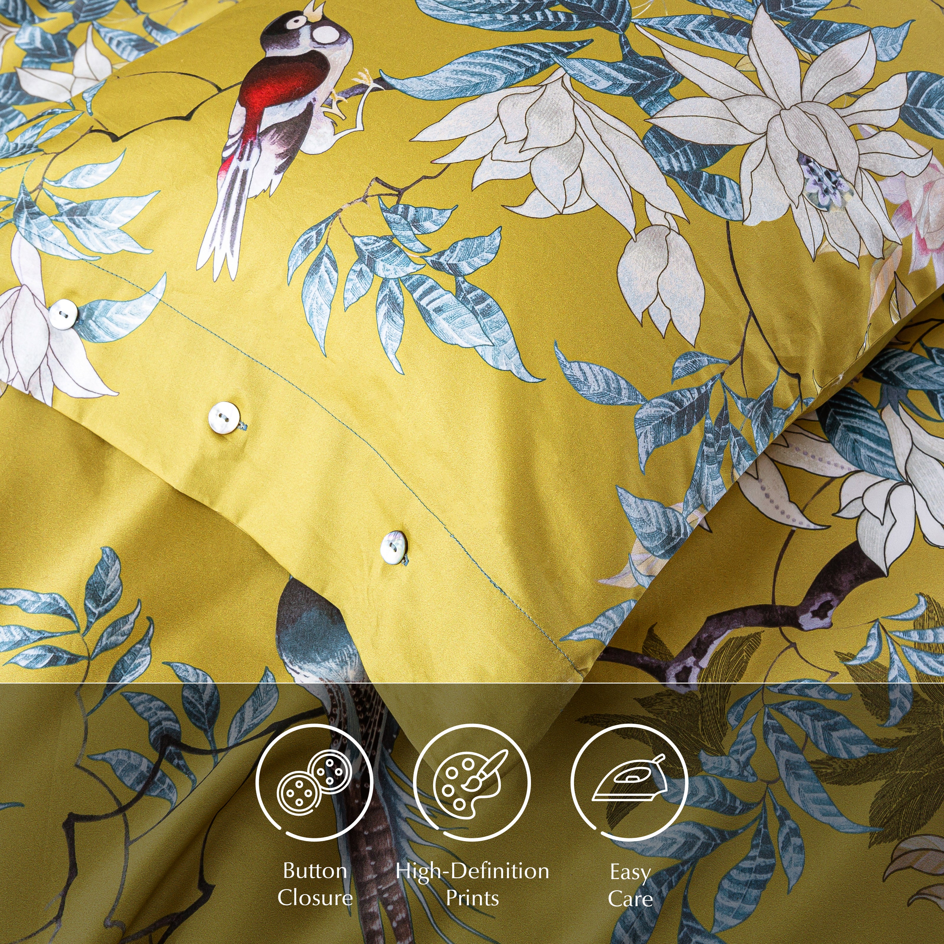 Golden Birds All Gold – Bedding Set