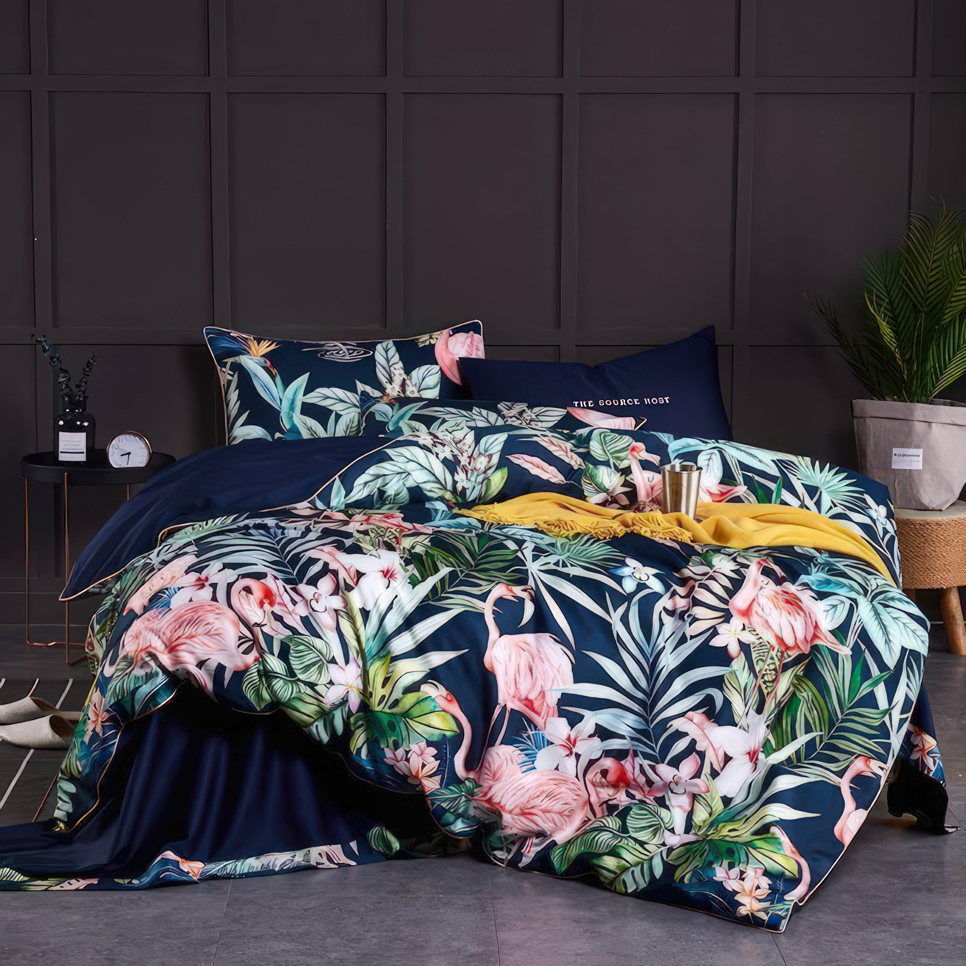 Paradise Flamingo Blue - Duvet Cover
