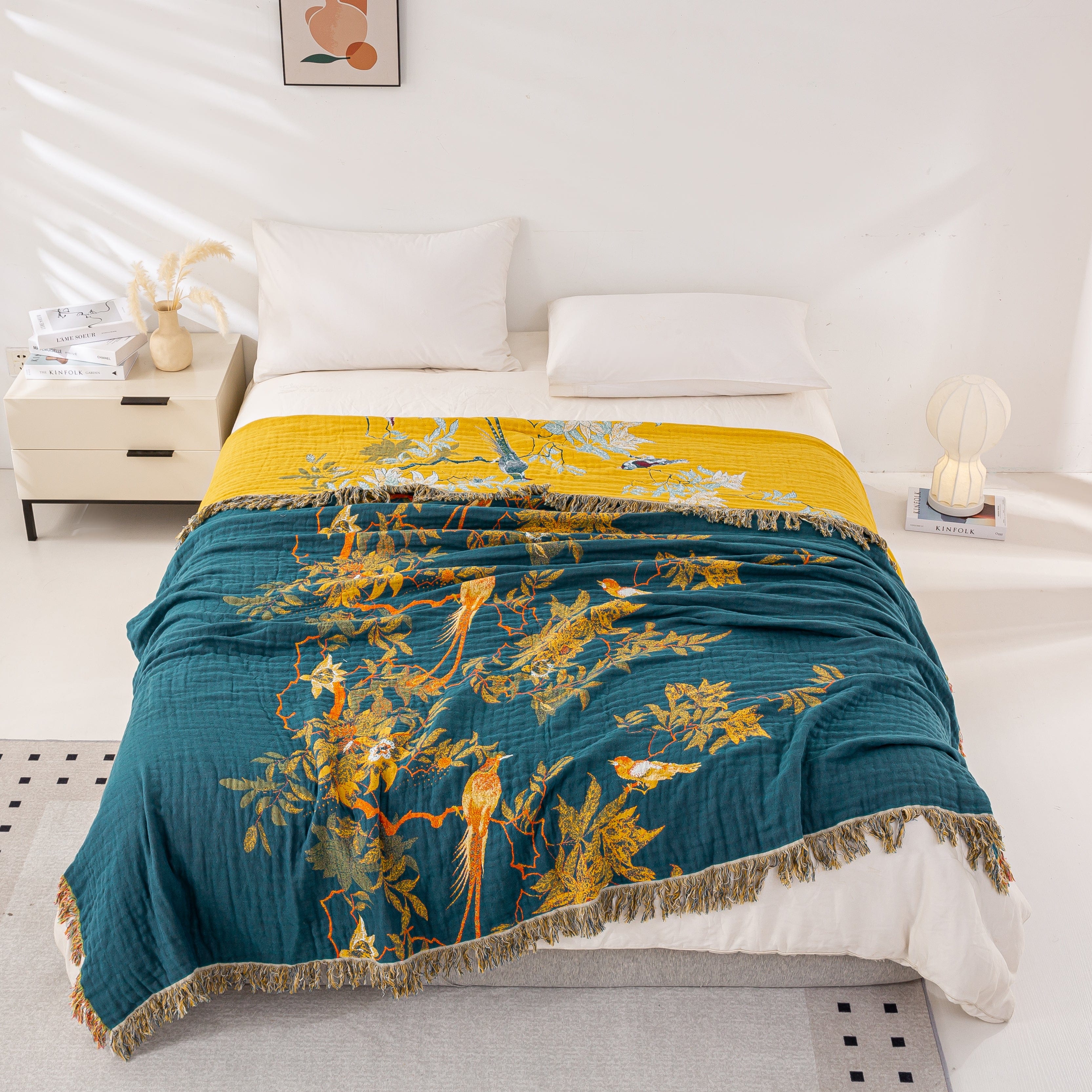 Golden Birds Blanket