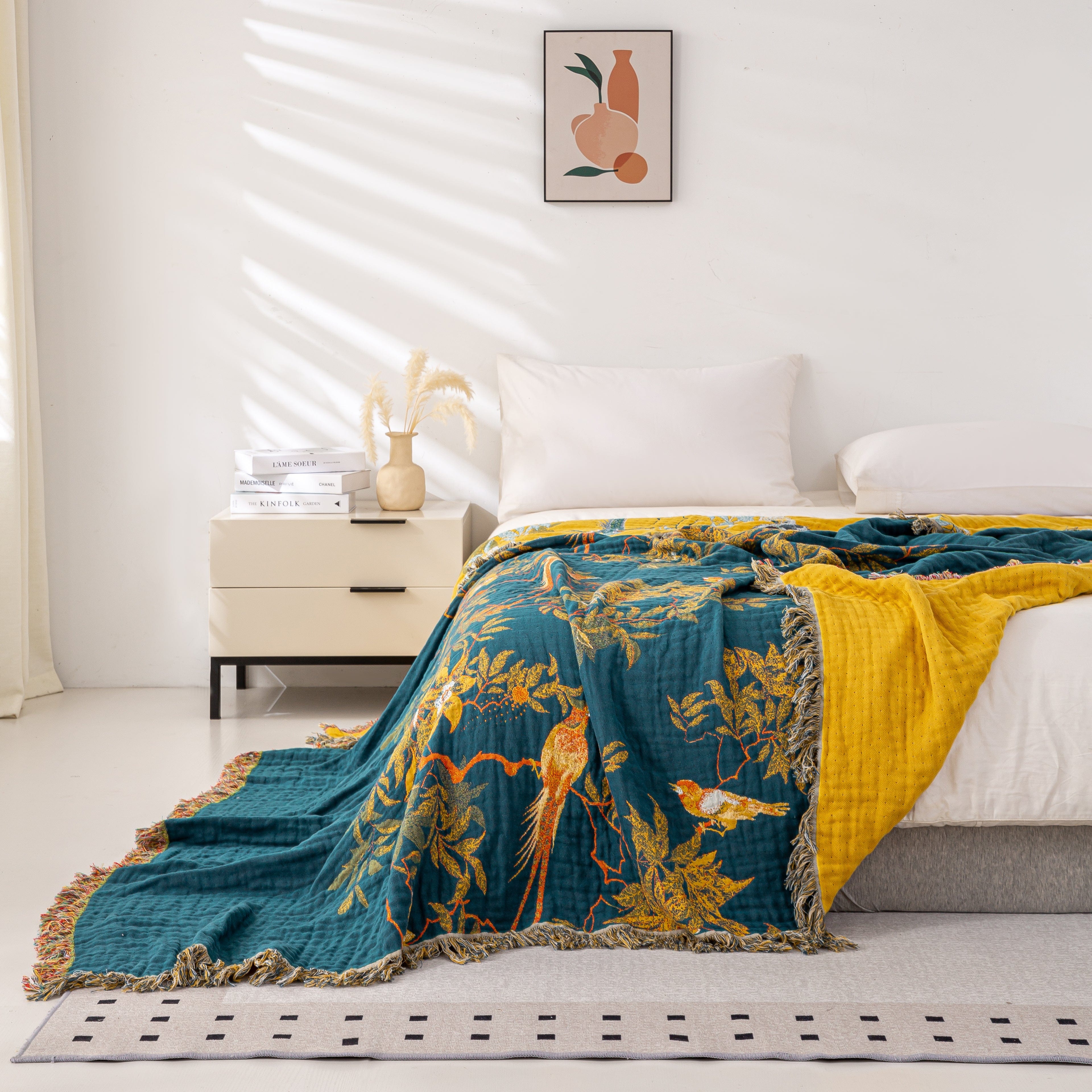 Golden Birds Blanket