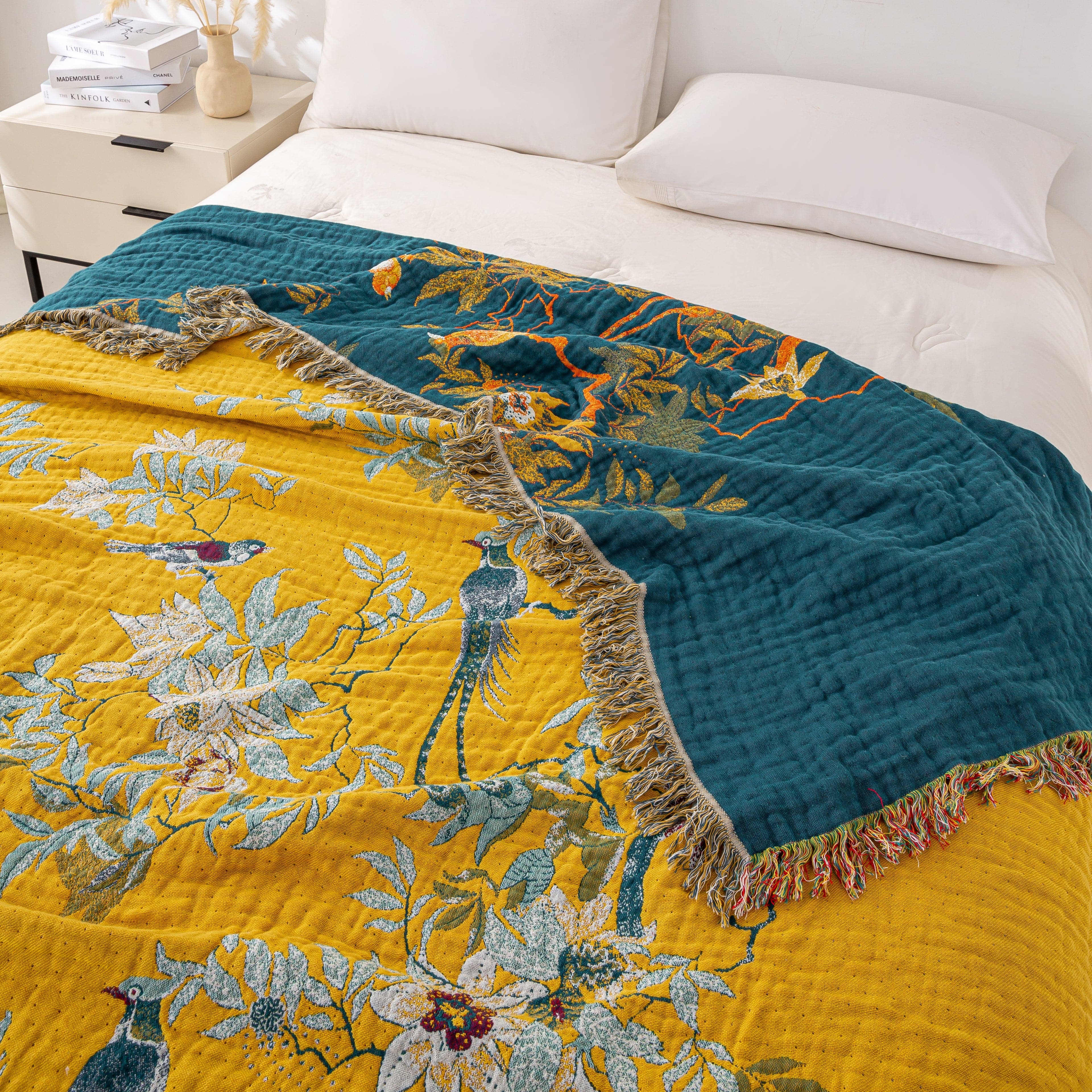 Golden Birds Blanket