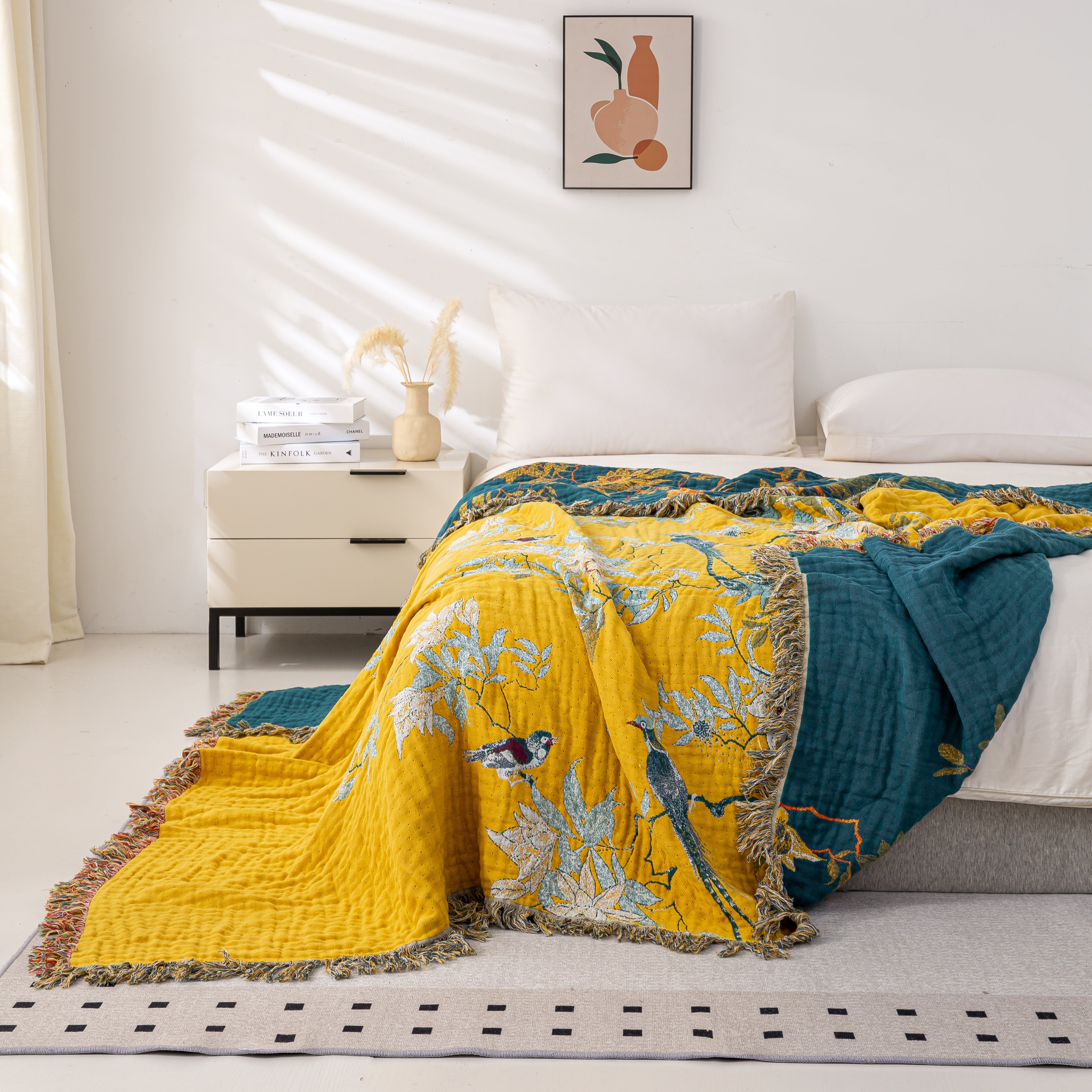 Golden Birds Blanket