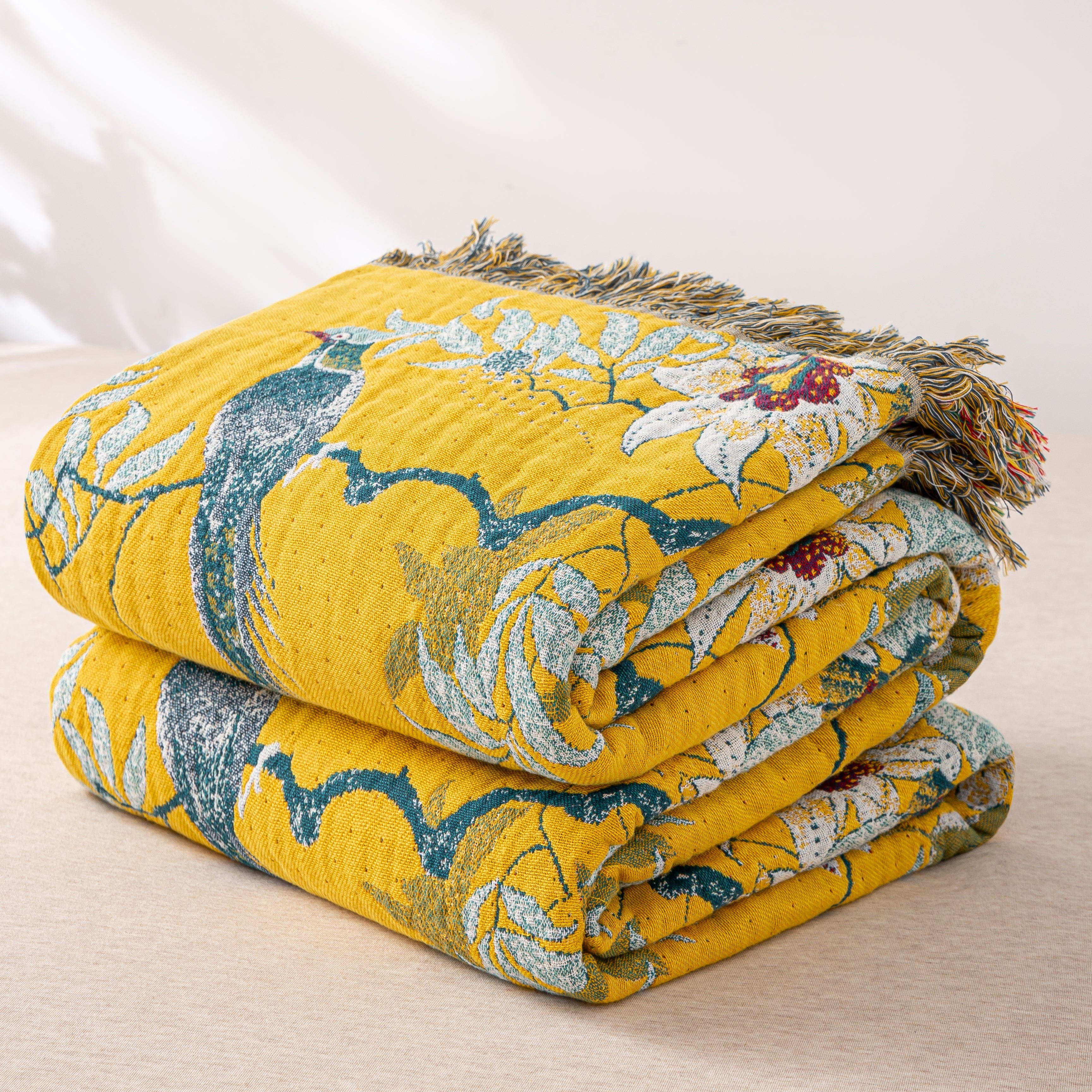 Golden Birds Blanket