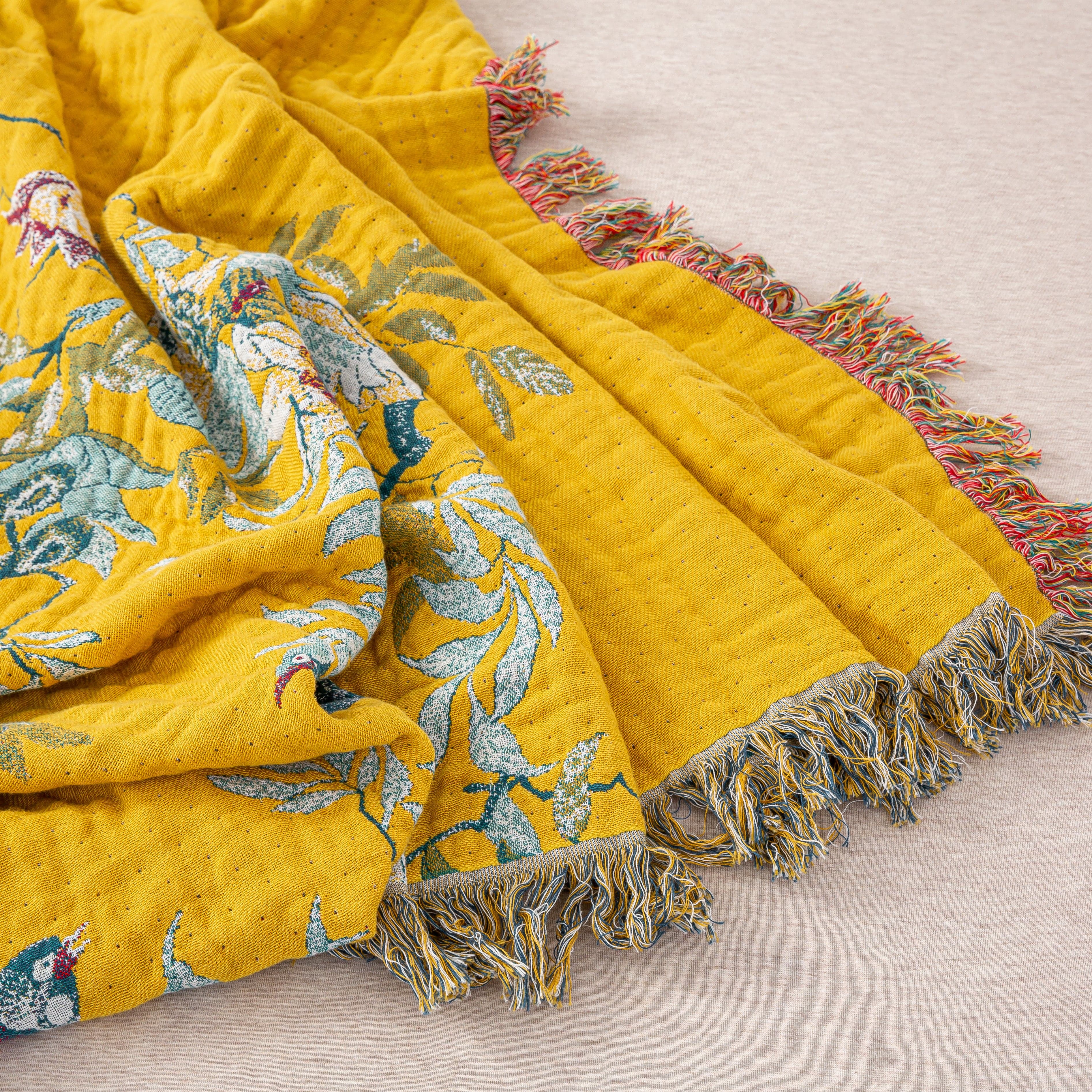 Golden Birds Blanket