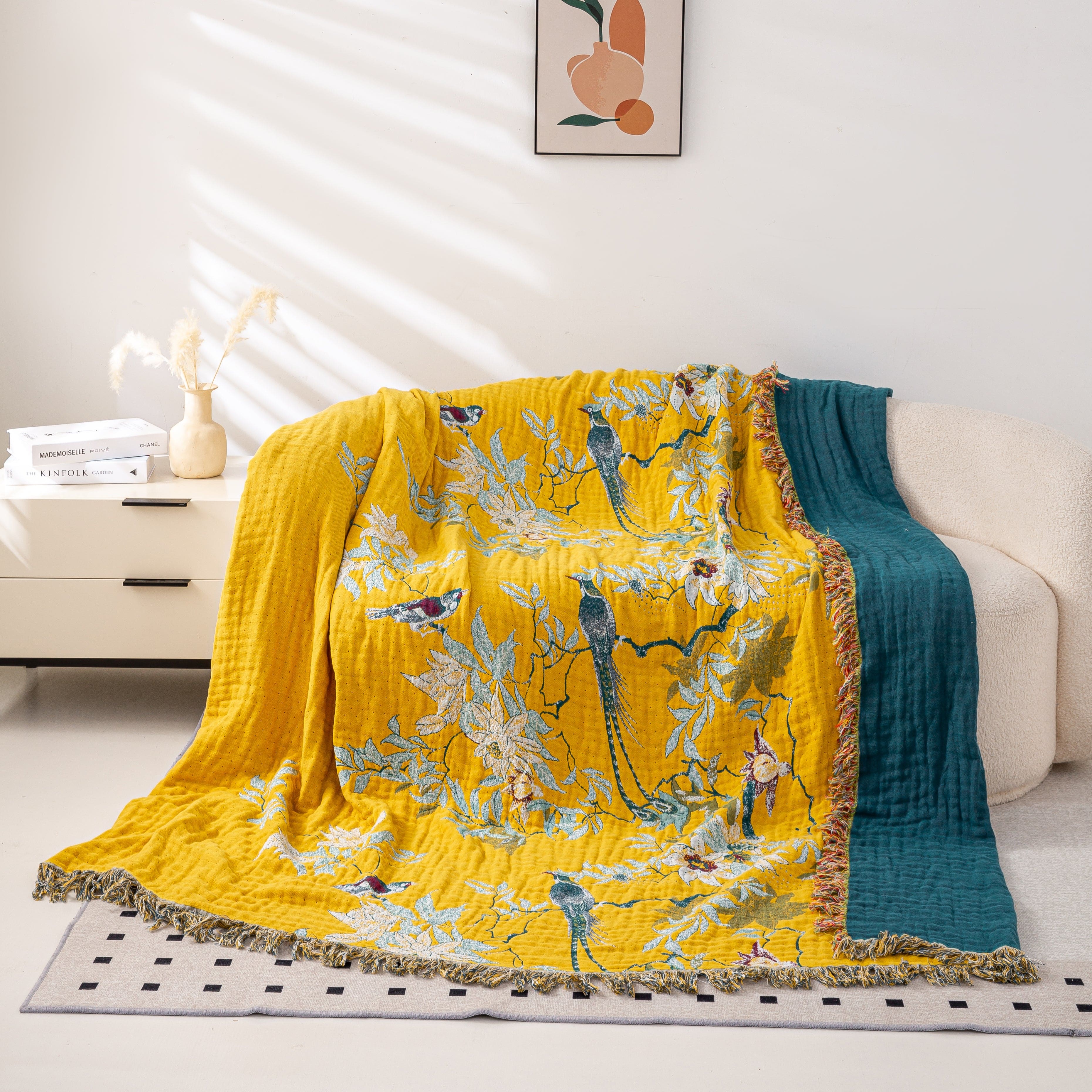 Golden Birds Blanket