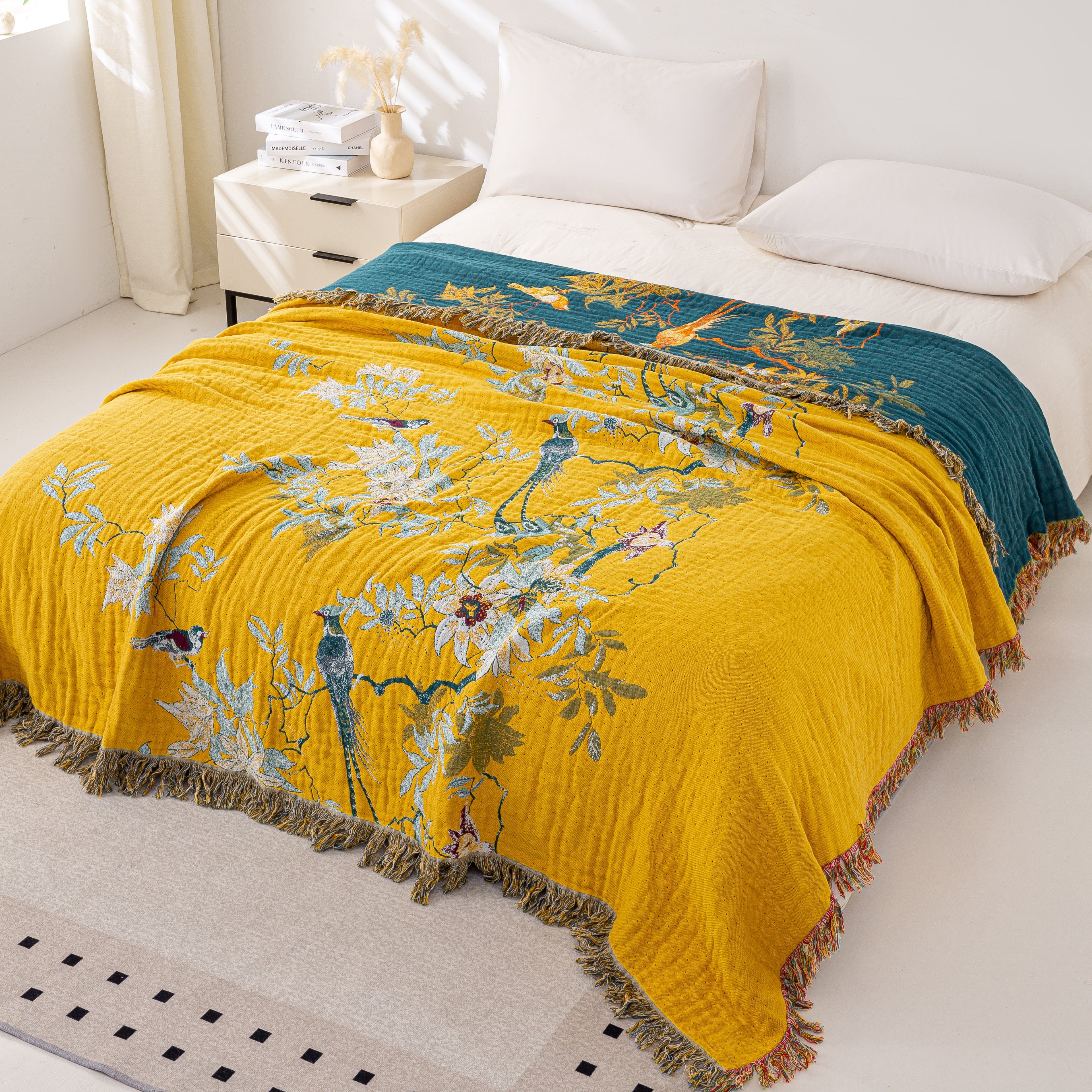 Golden Birds Blanket