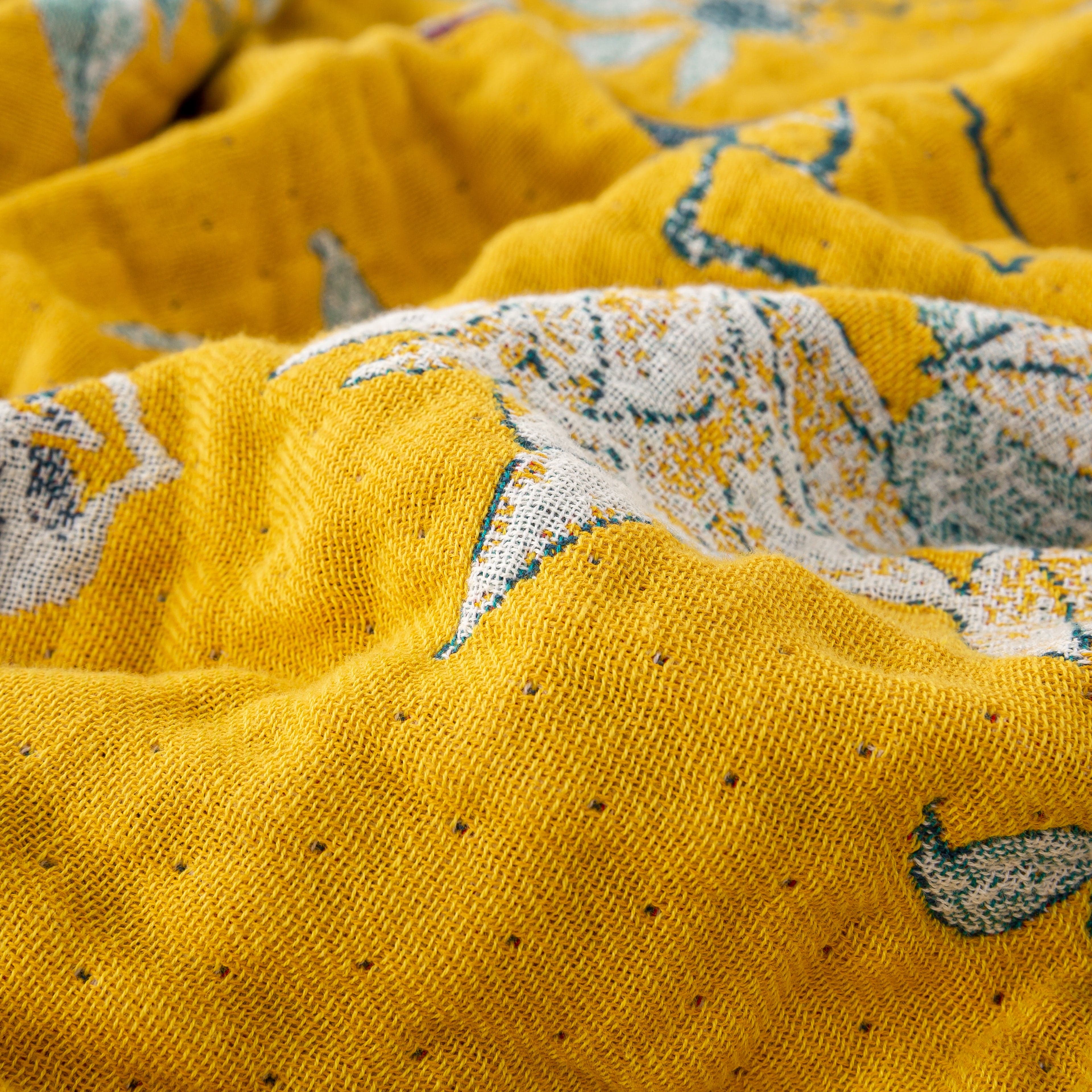 Golden Birds Blanket