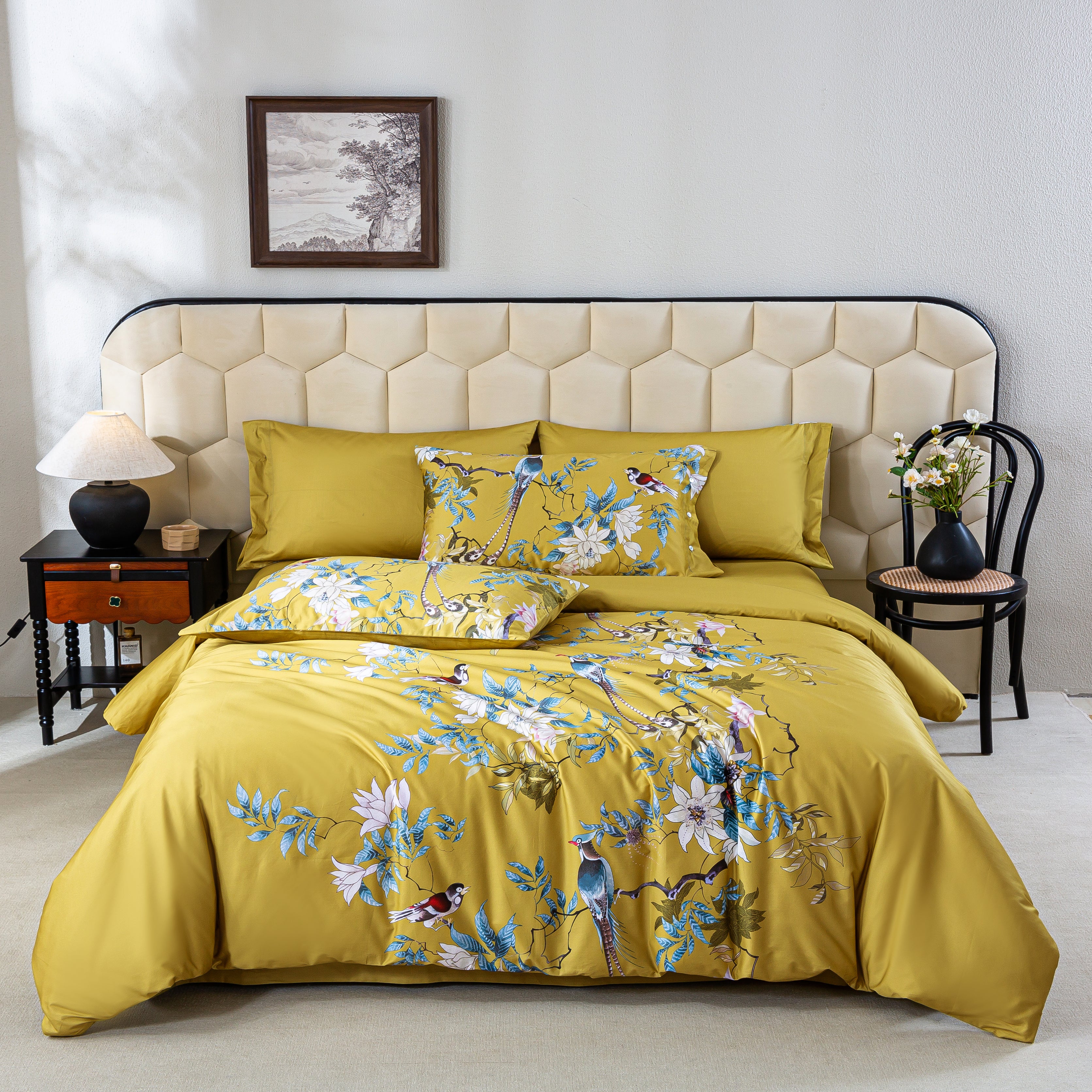 Golden Birds All Gold – Bedding Set