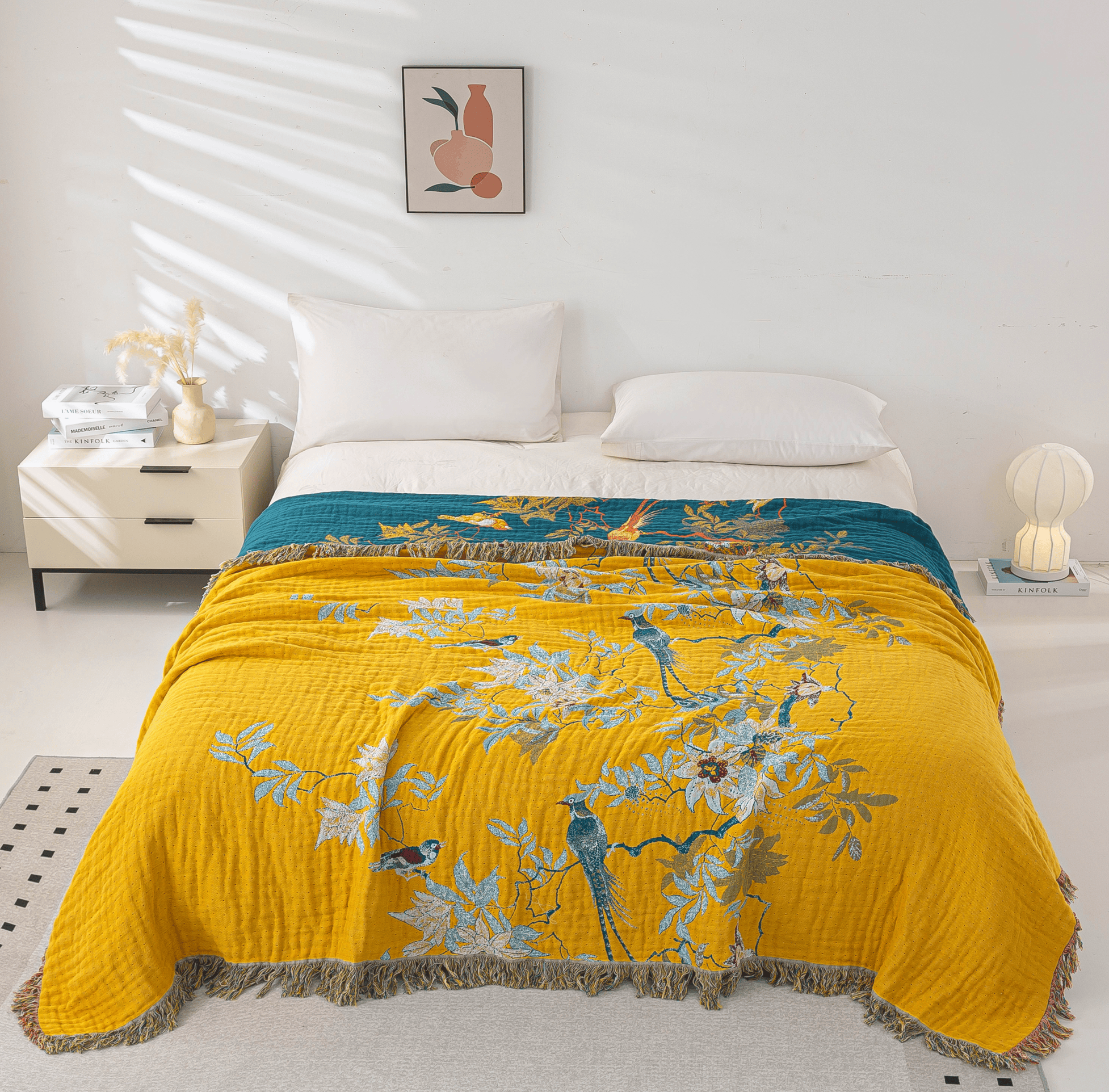 Golden Birds Blanket