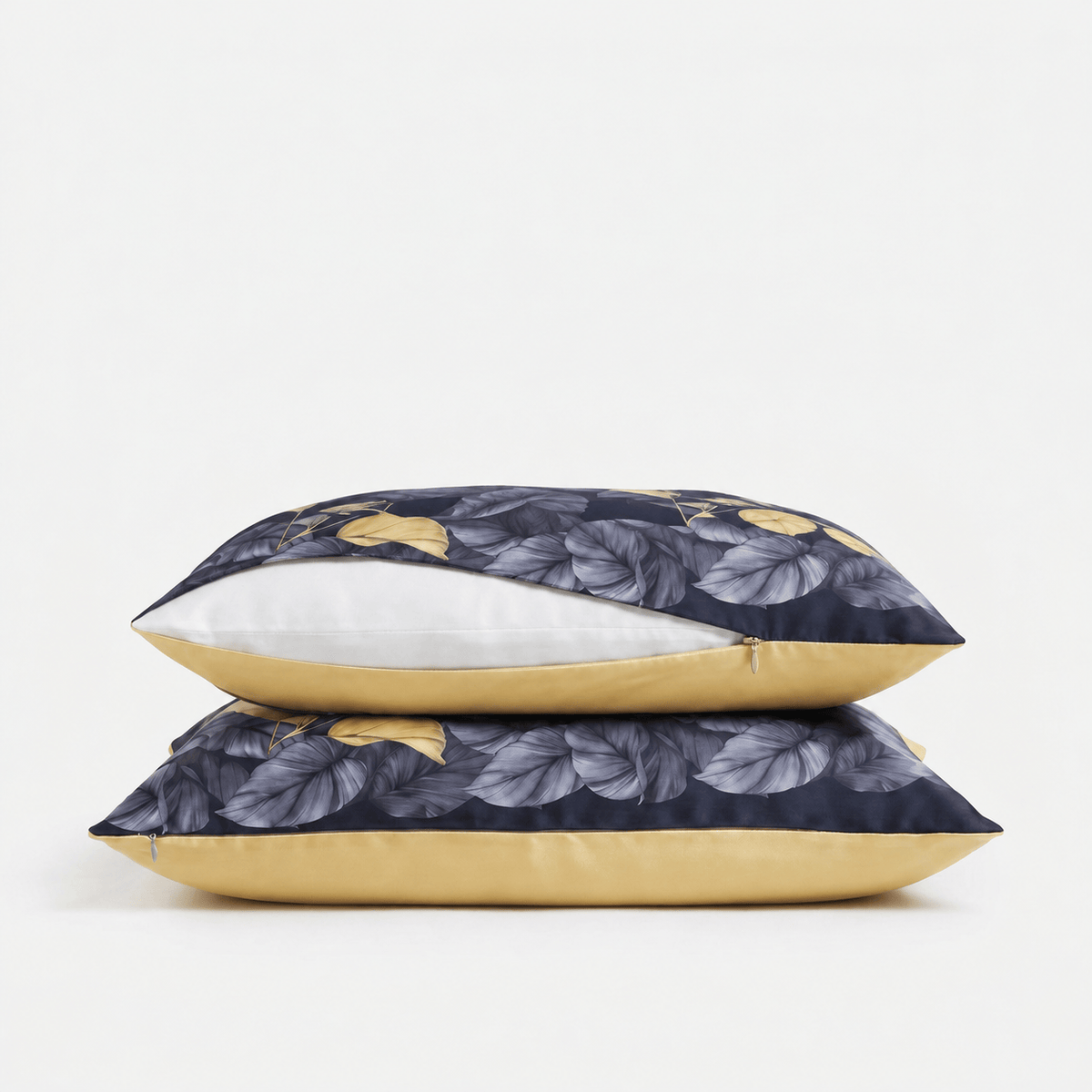 Gold Leaves - Pillowcase Pair