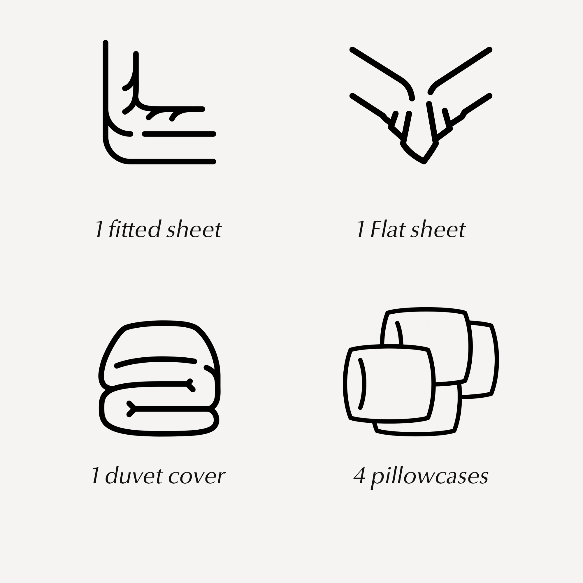 Purple Flowers - Complete Bedding Set