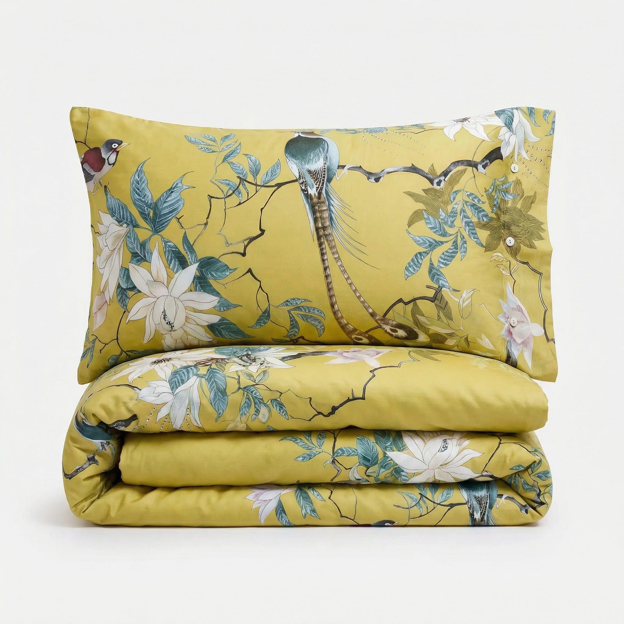 Golden Birds - Duvet Cover Set