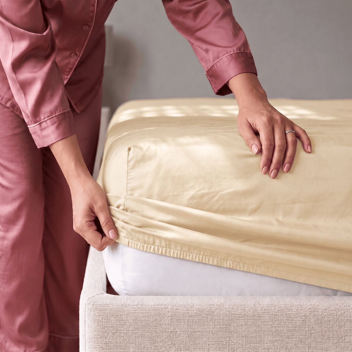 Minimalist Cream - Fitted Sheet
