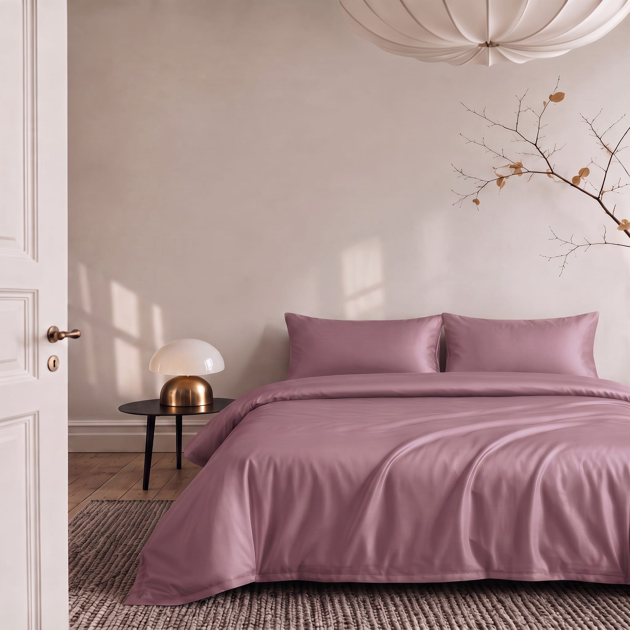 Dusty Mauve - Bedding Set (Easy Change)