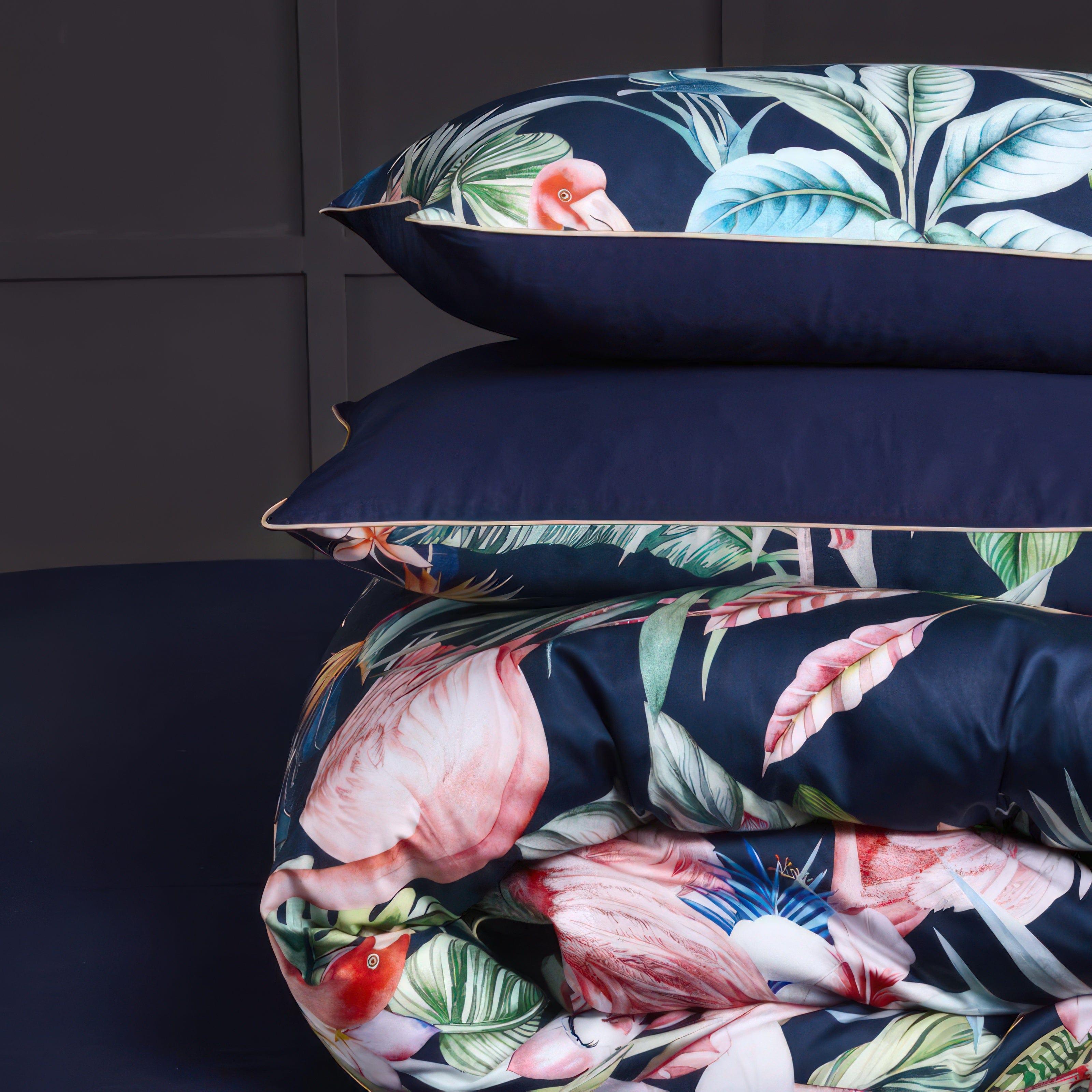 Paradise Flamingo Blue - Bedding Set