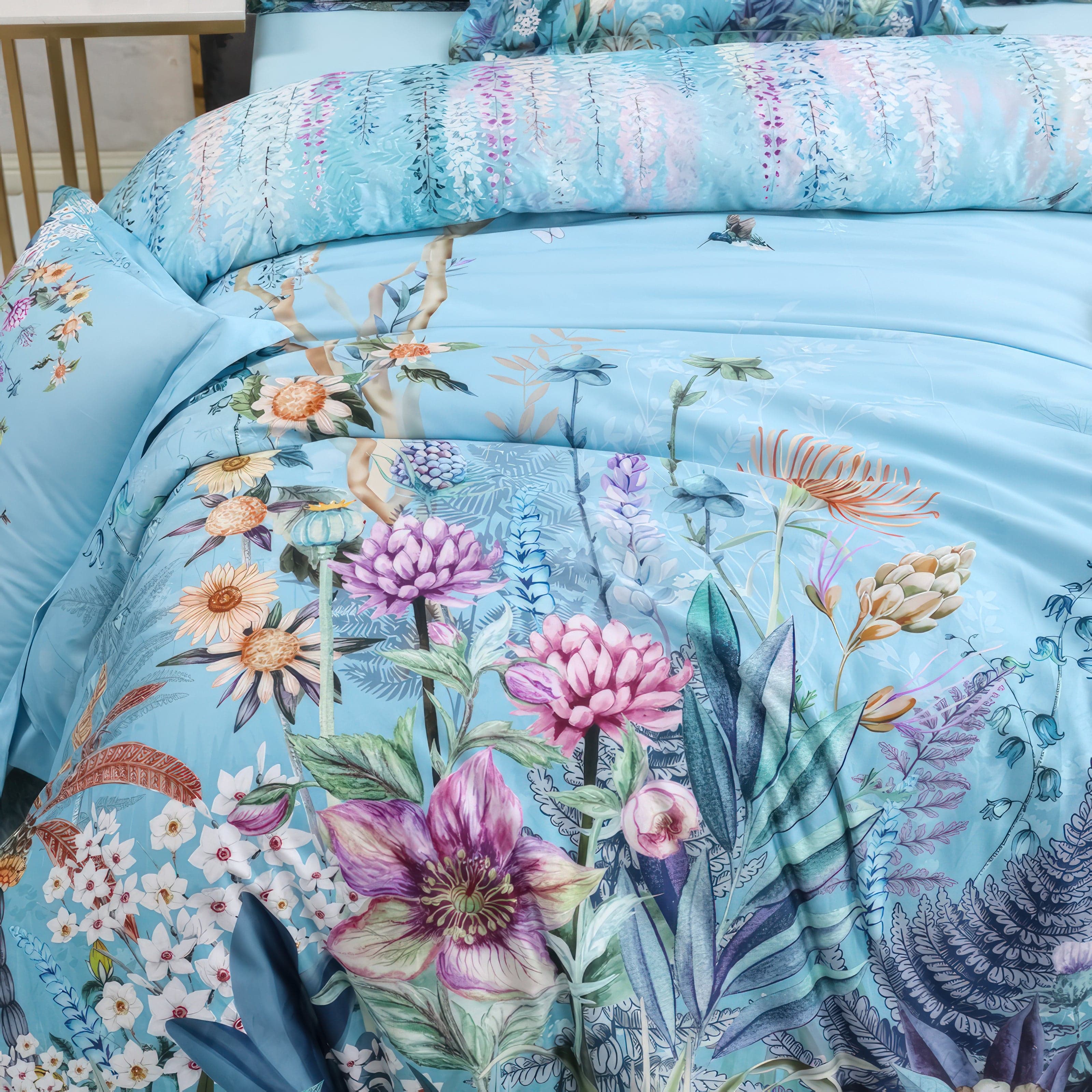 Indigo Flowers - Bedding Set