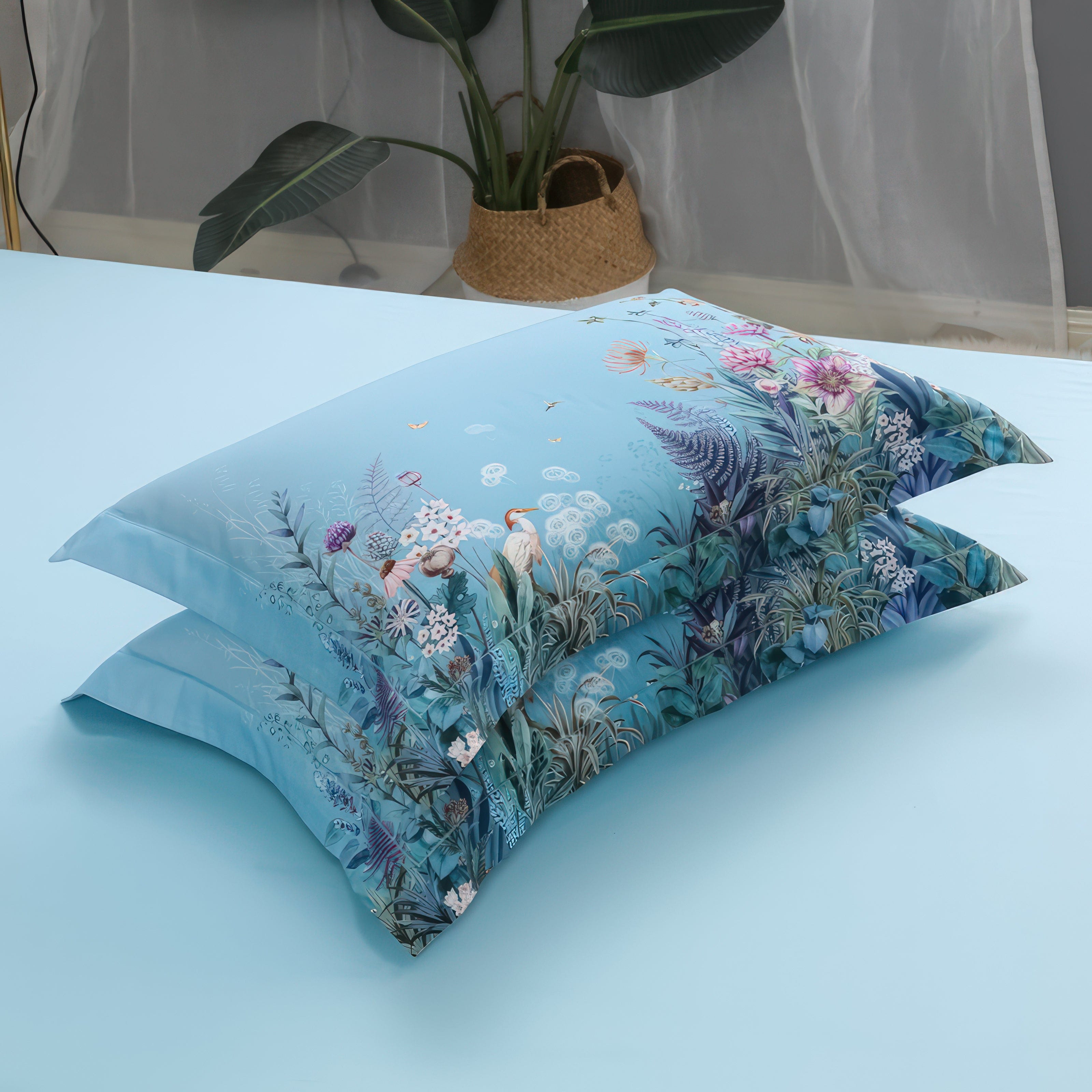 Indigo Flowers - Bedding Set