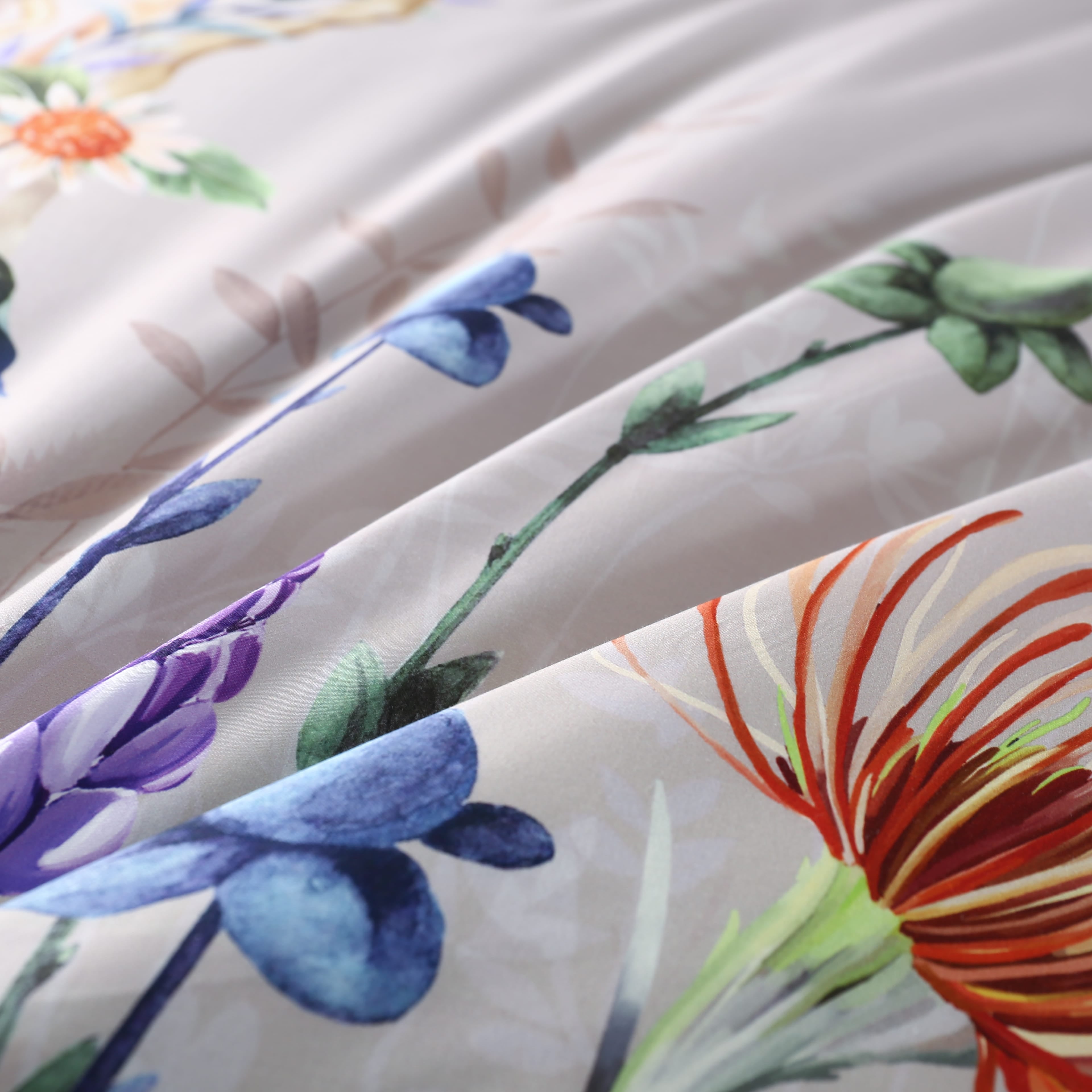 Purple Flowers - Bedding Set