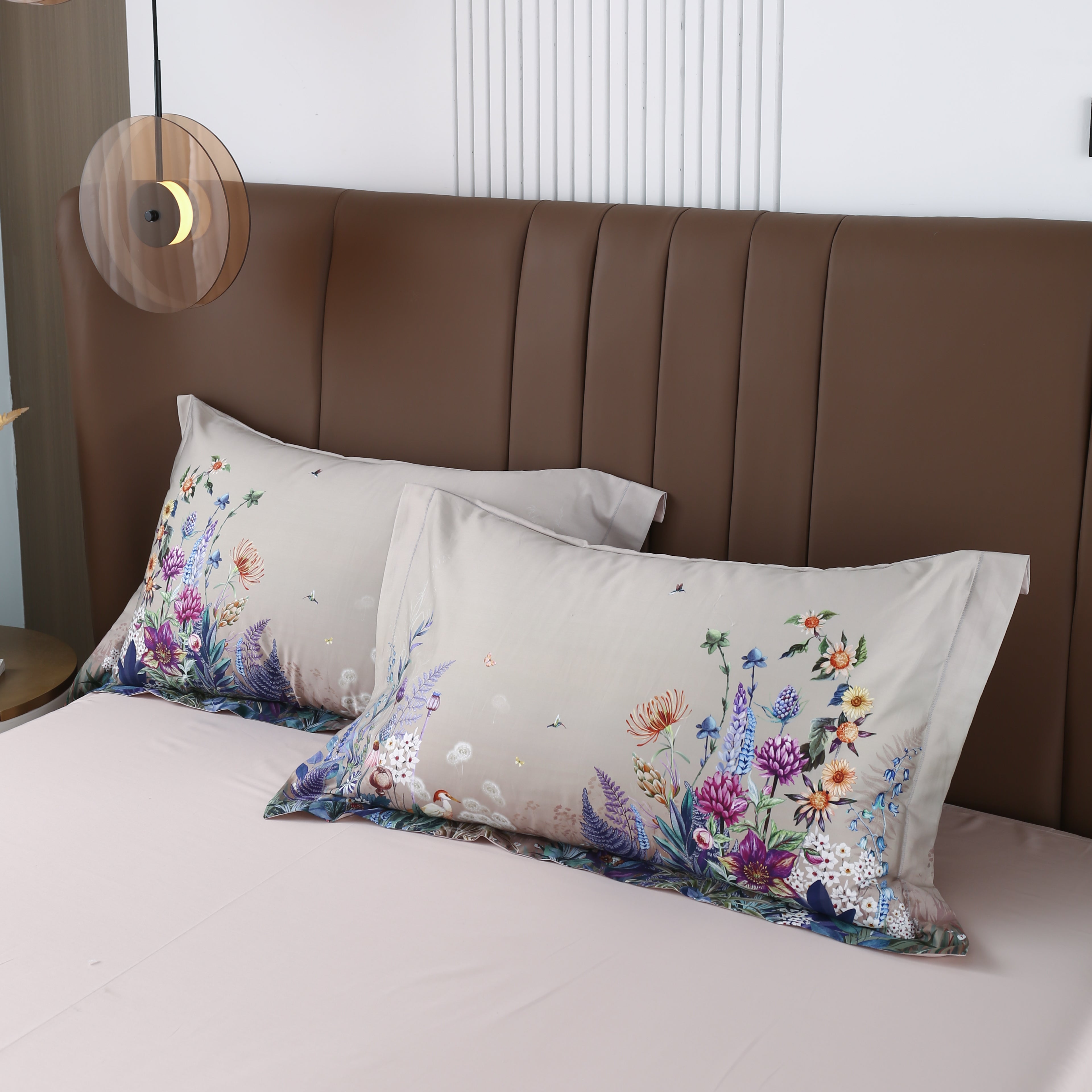 Purple Flowers - Pillowcase Pair