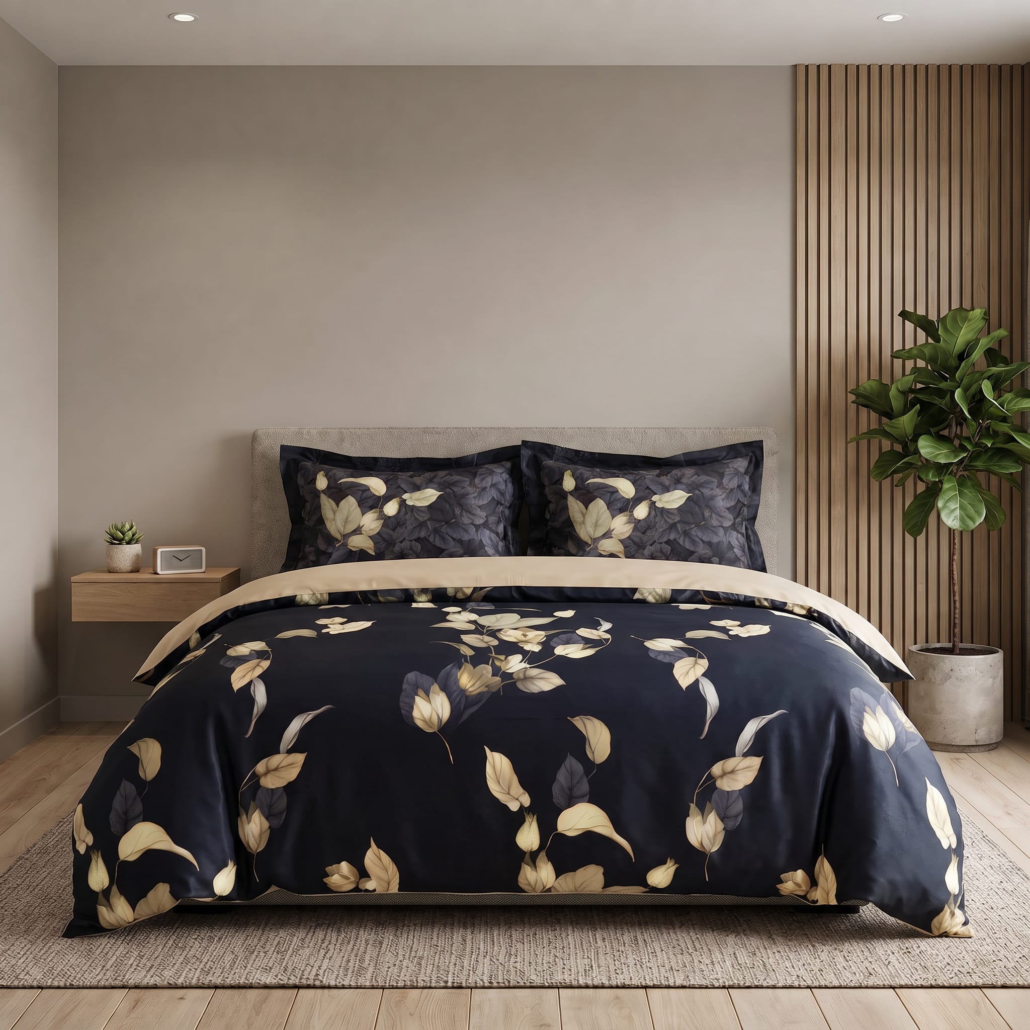 Gold Leaves - Bedding Set