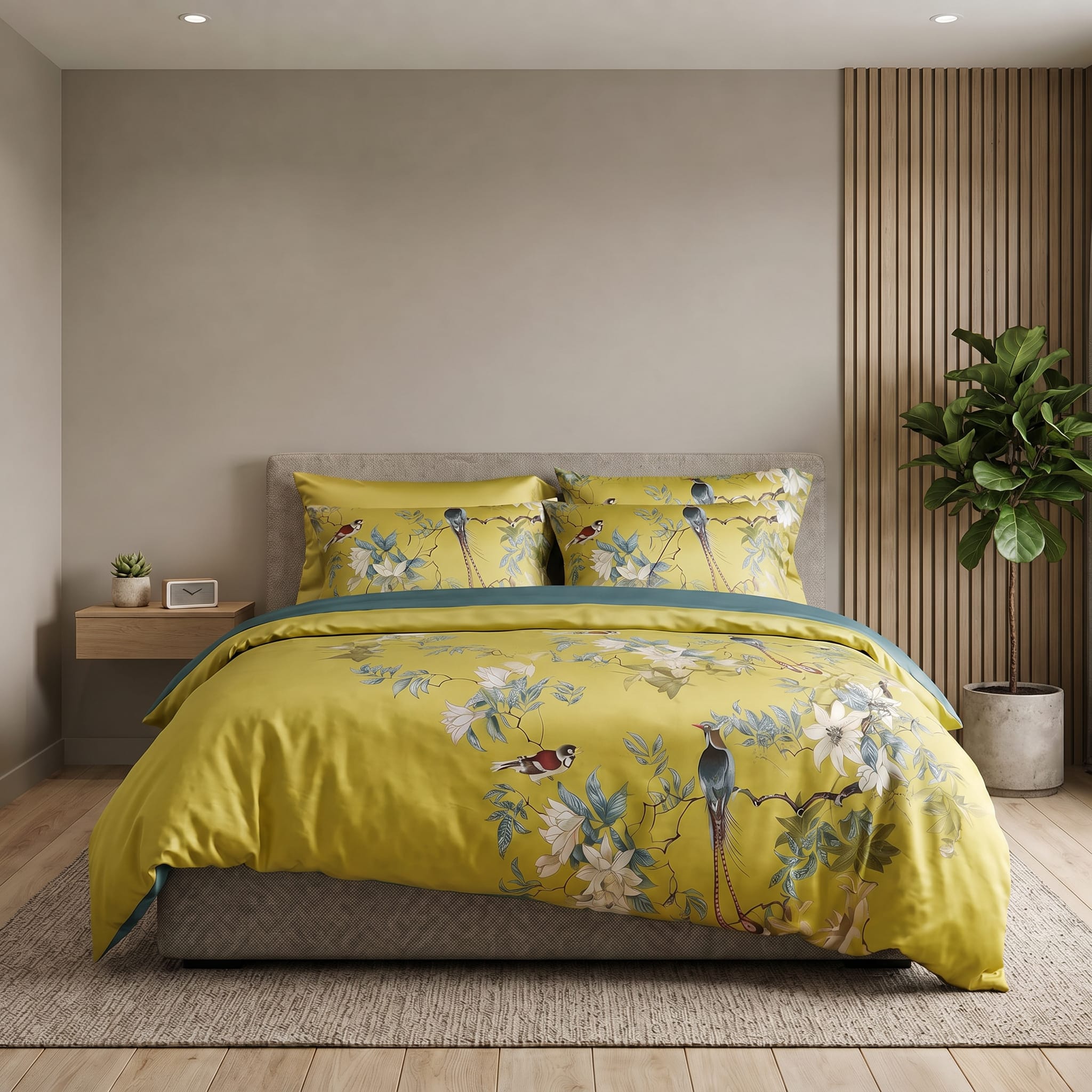 Golden Birds - Bedding Set