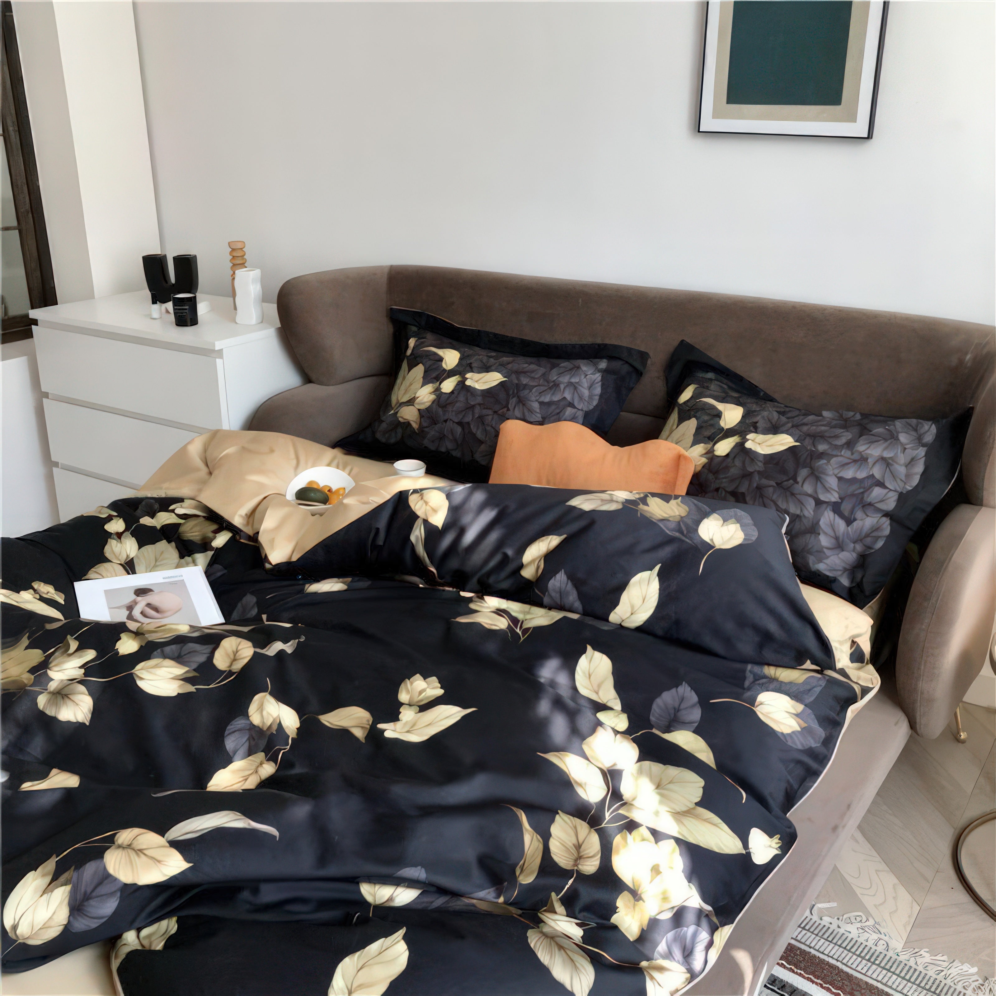 Gold Leaves - Duvet Cover