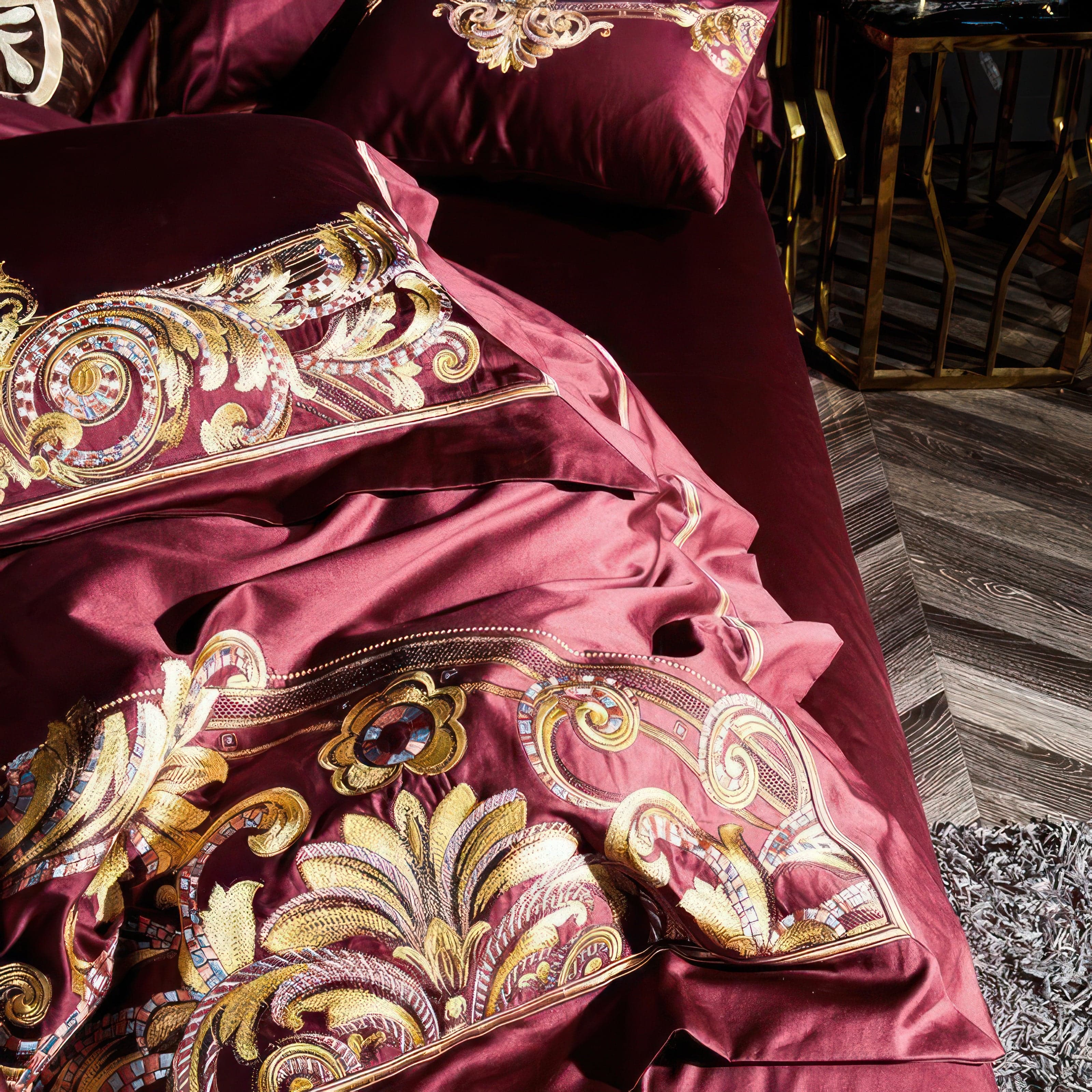 Burgundy Luxury - Bedding Set