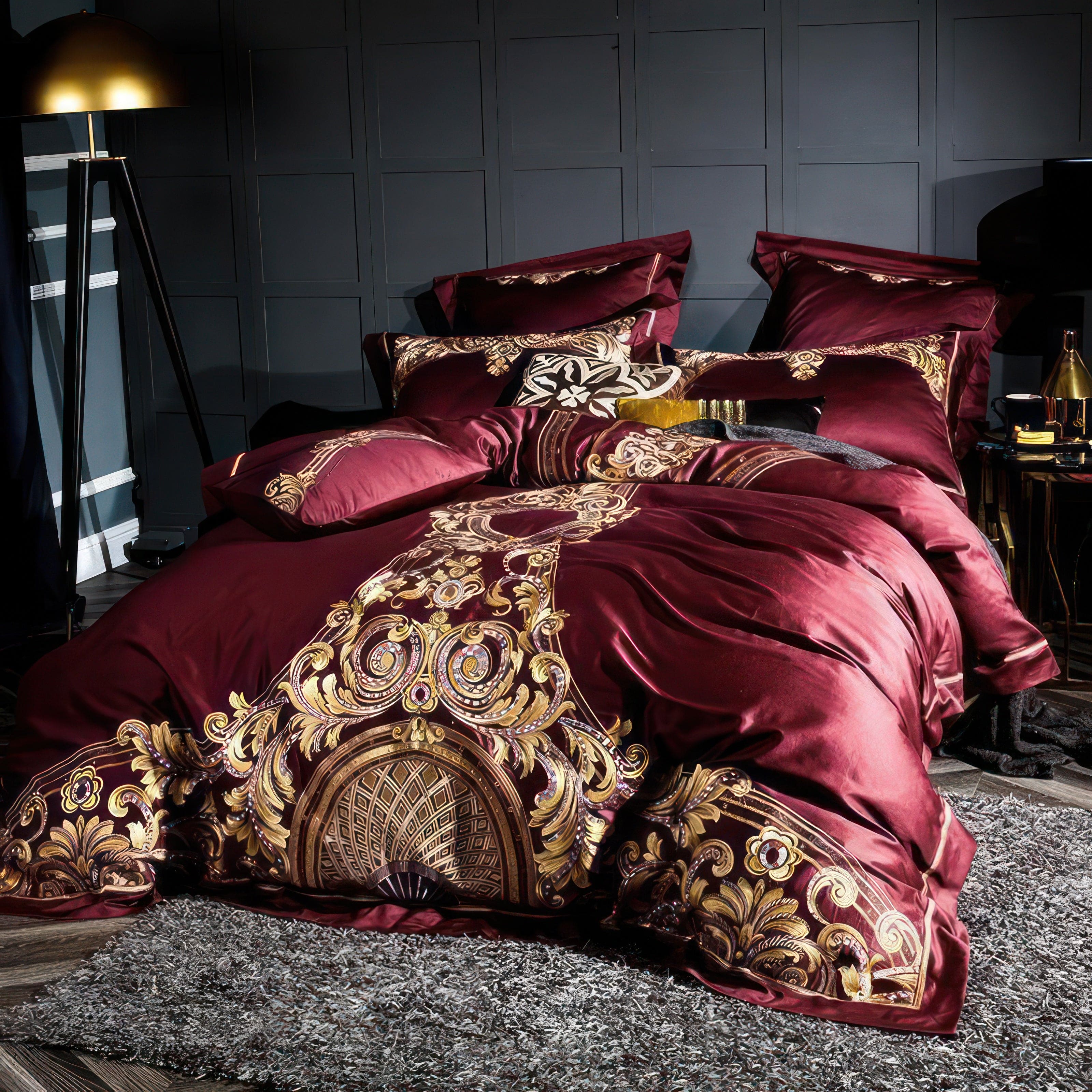 Burgundy Luxury - Bedding Set