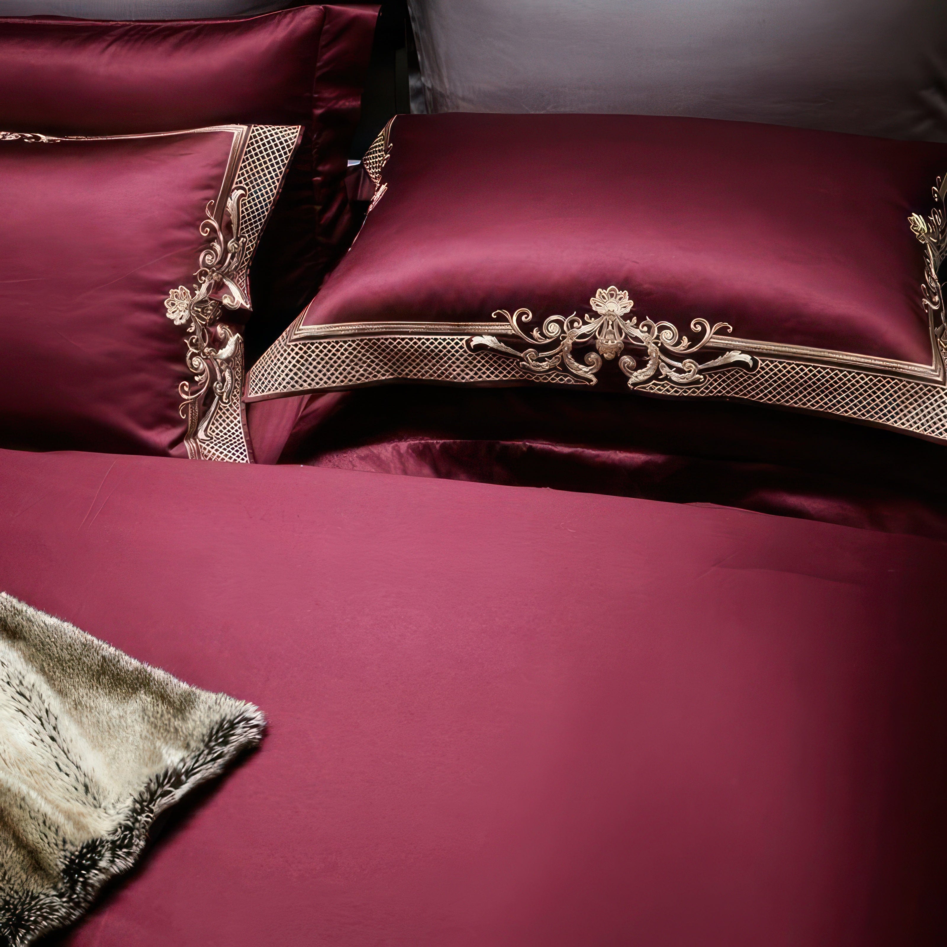 Royal Burgundy 1000TC - Bedding Set