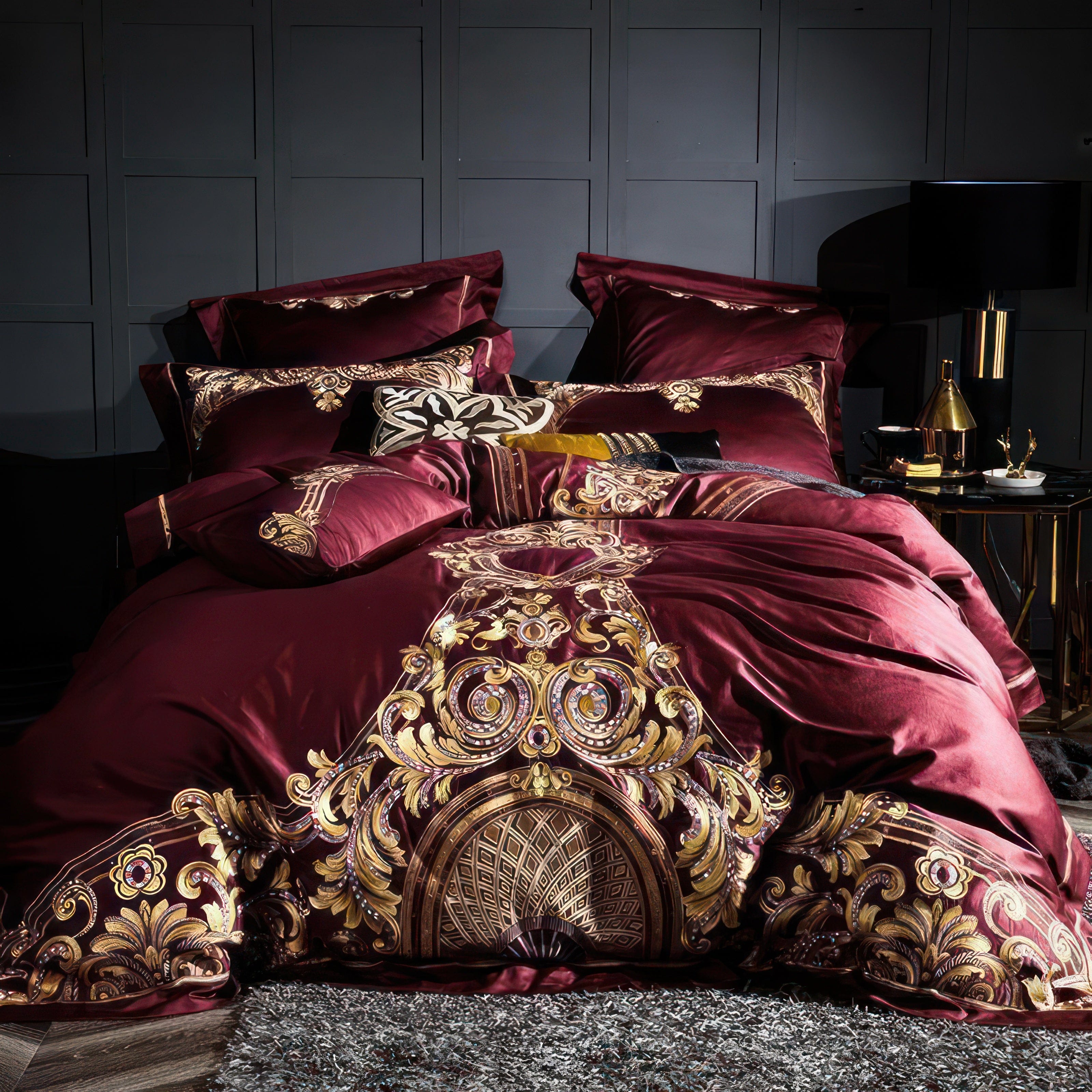 Burgundy Luxury - Bedding Set