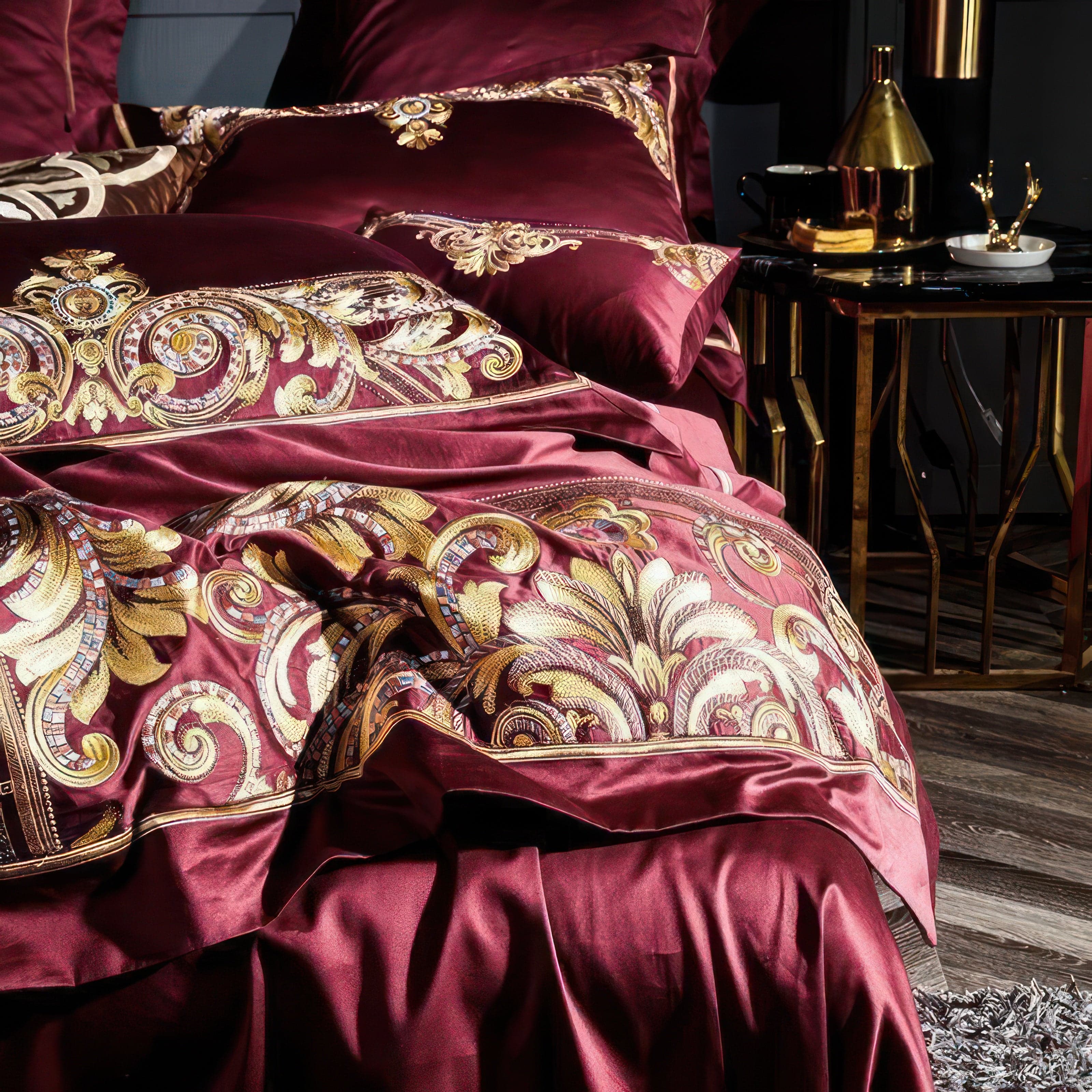 Burgundy Luxury - Bedding Set