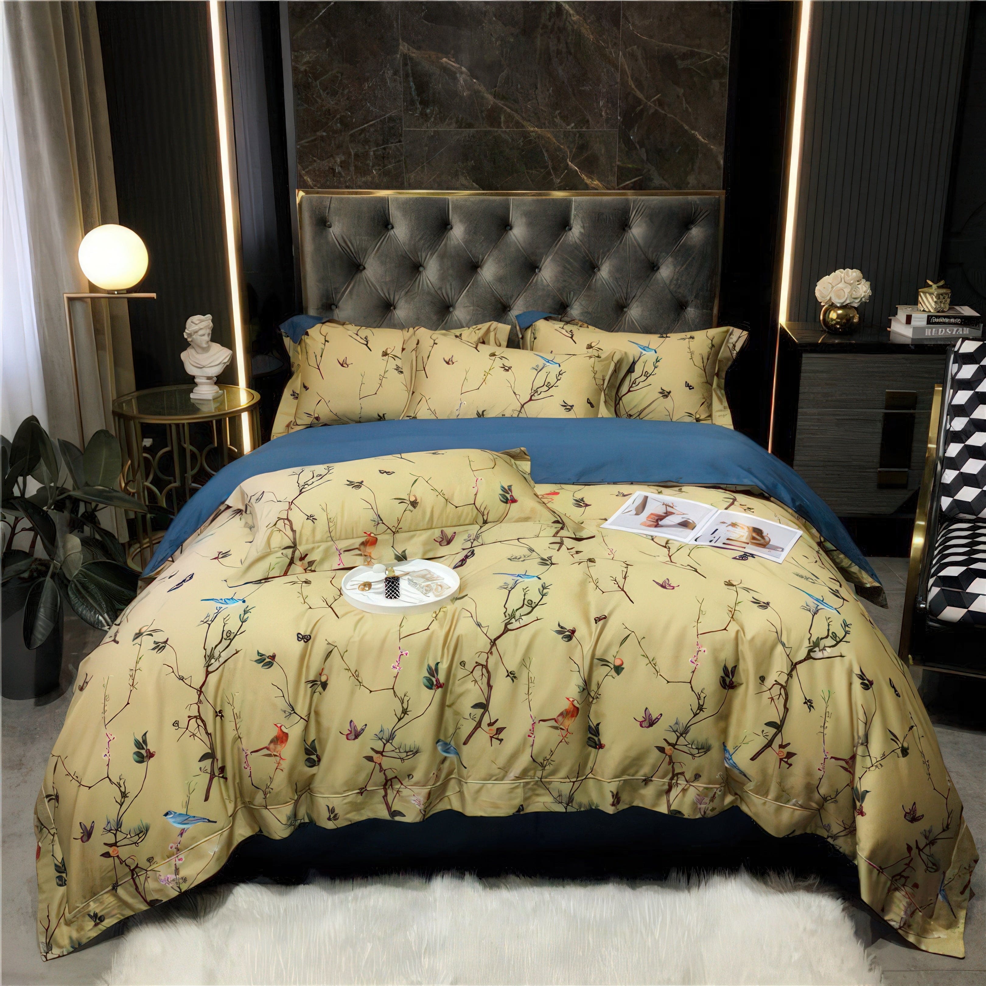 Birds and Flowers - Duvet Cover