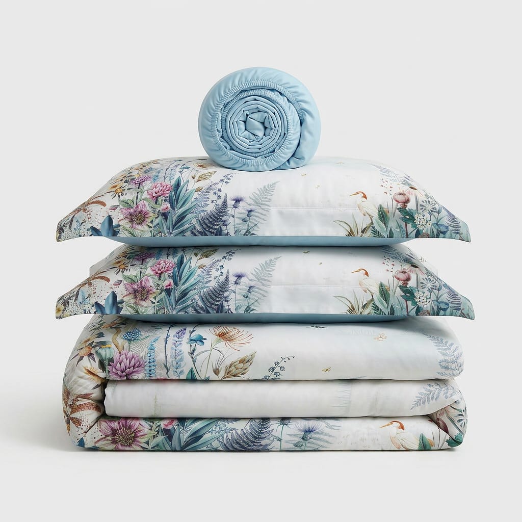 Violet Flowers - Bedding Set