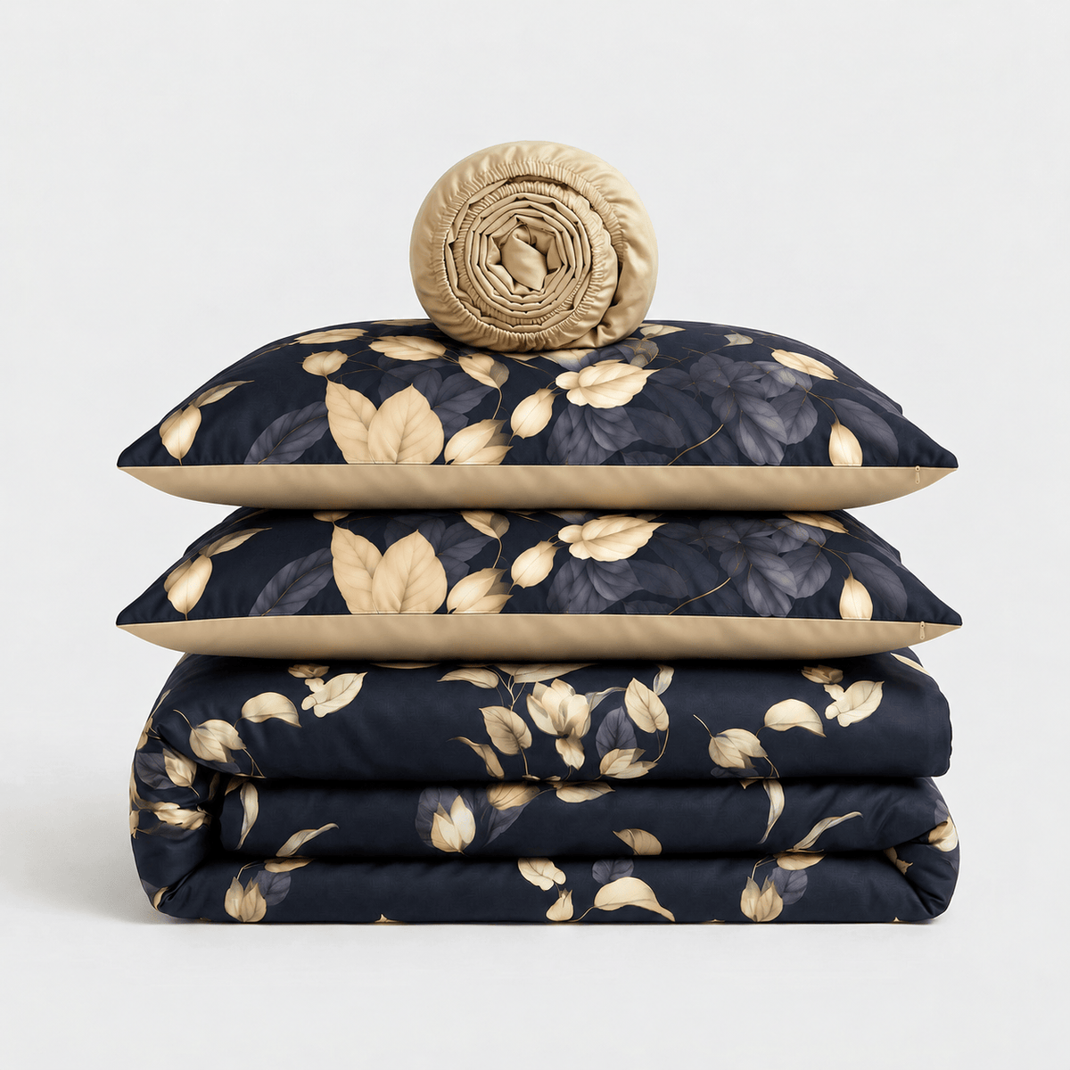 Gold Leaves - Bedding Set