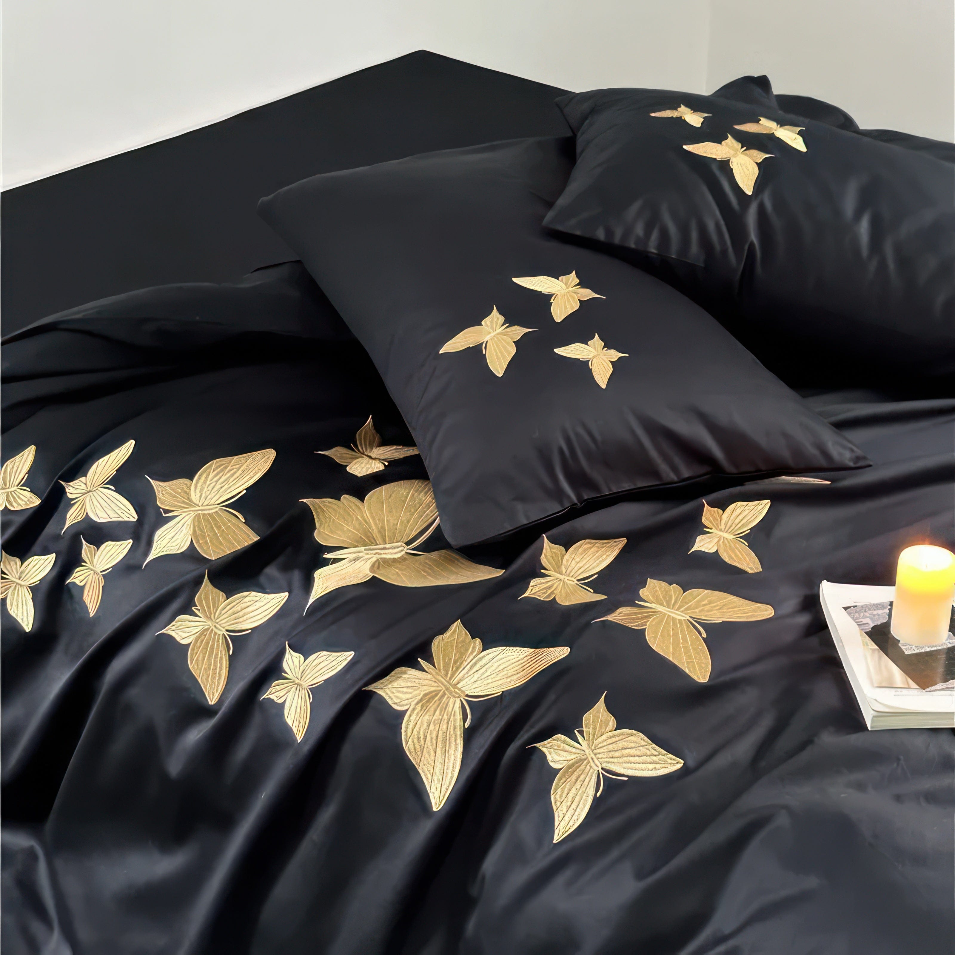 Golden Butterflies - Bedding Set