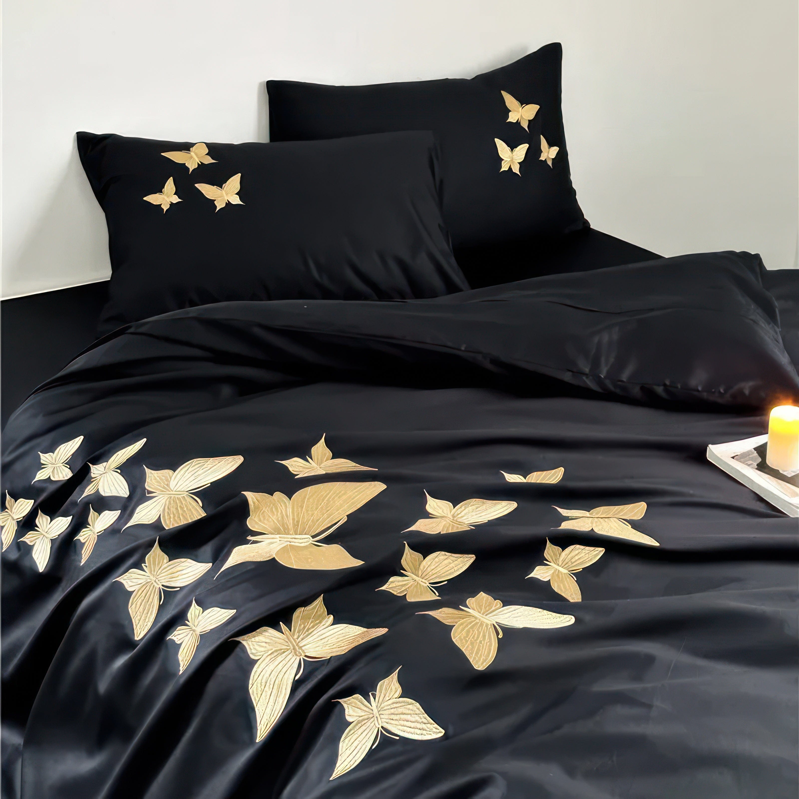 Golden Butterflies - Bedding Set