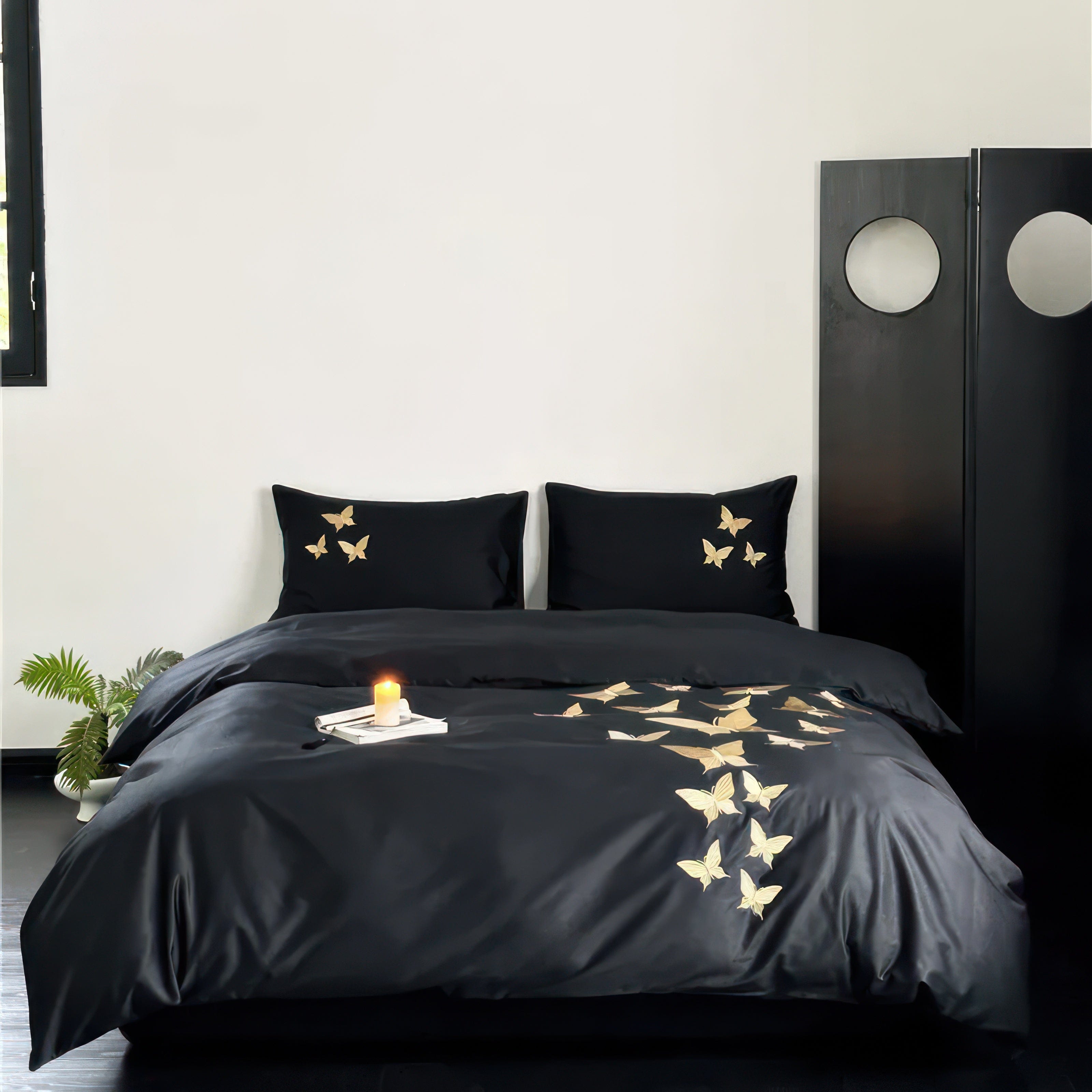 Golden Butterflies - Bedding Set