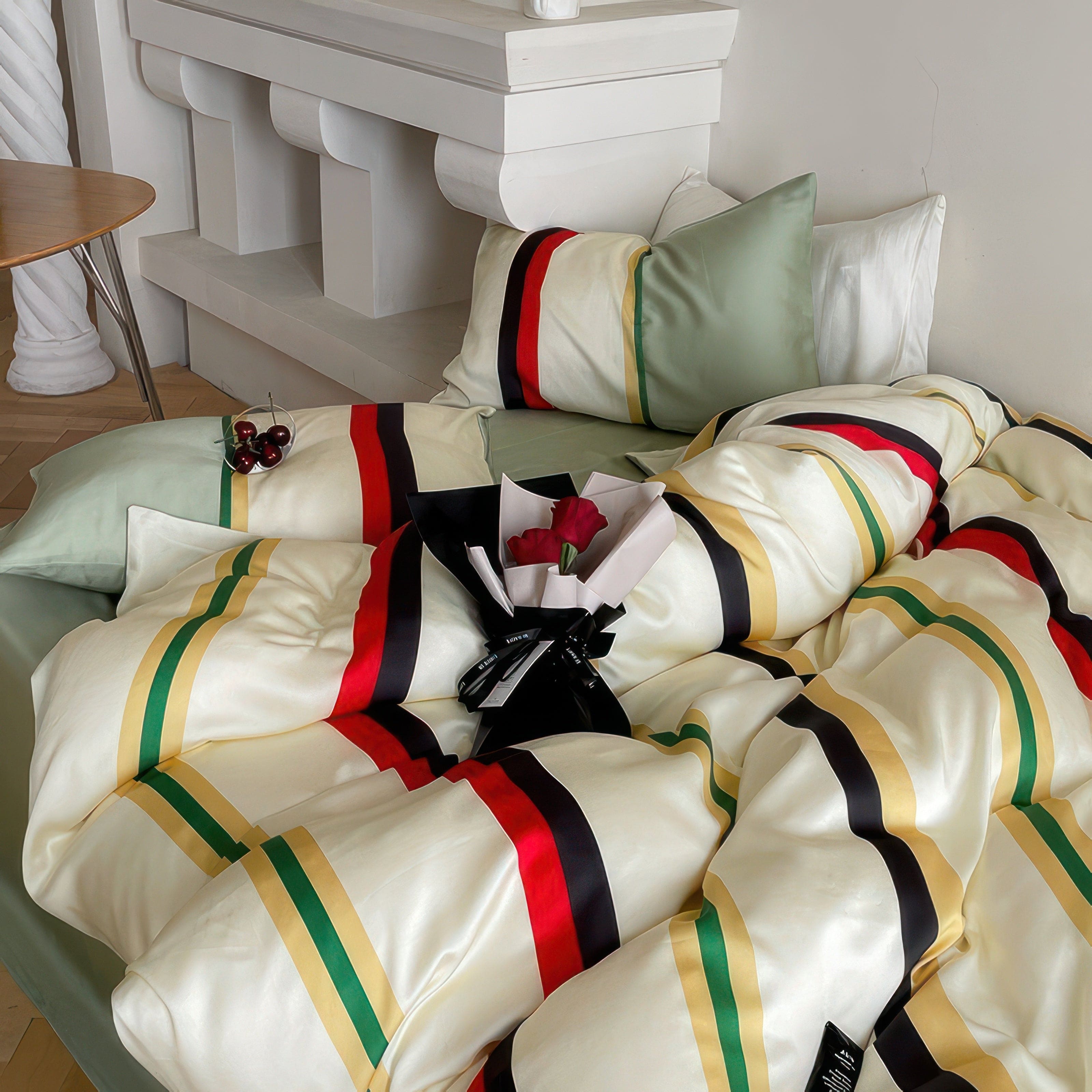 Multicolor Striped Comfort - Bedding Set