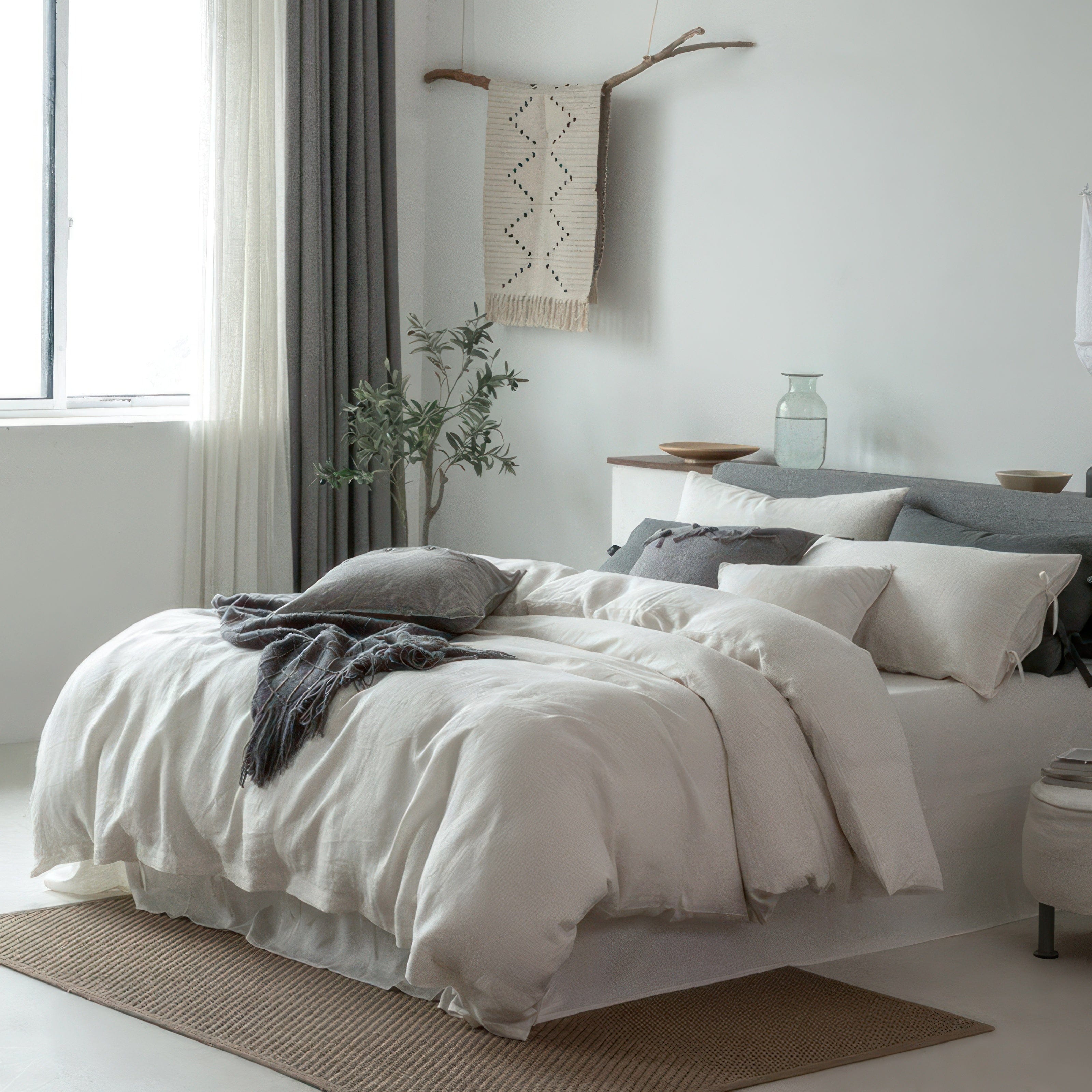 Dreamy Linen White - Bedding Set