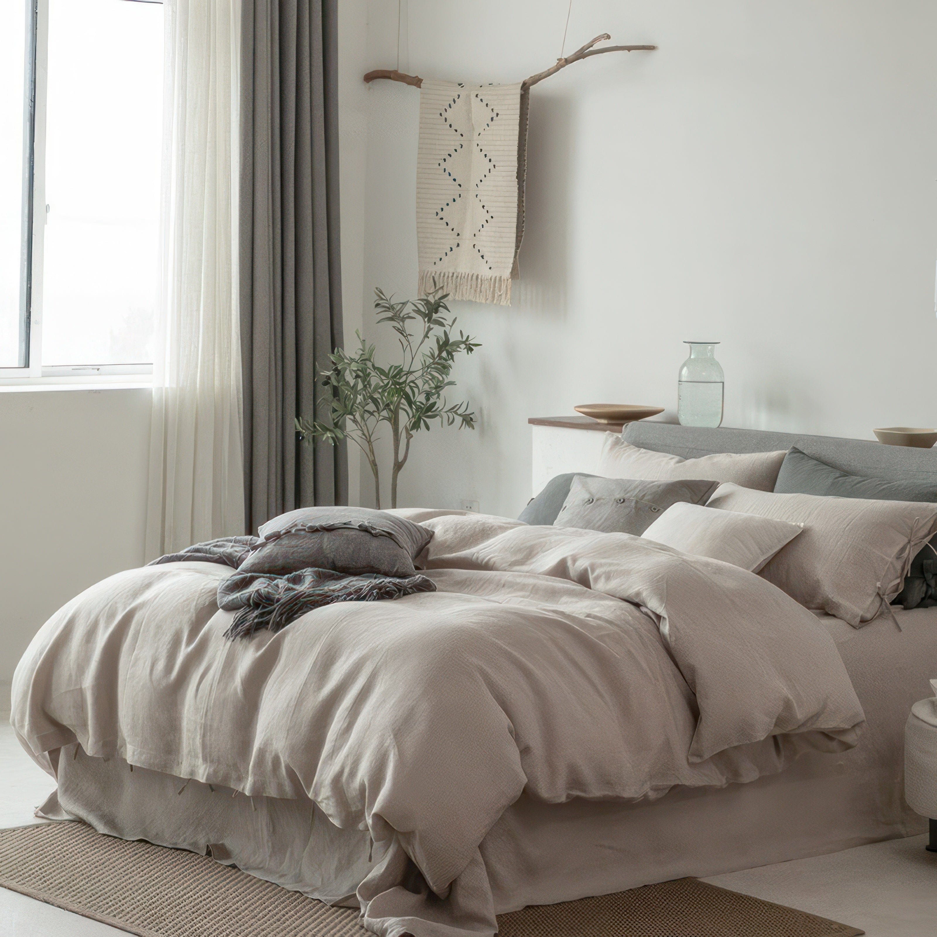 Dreamy Linen Beige - Bedding Set