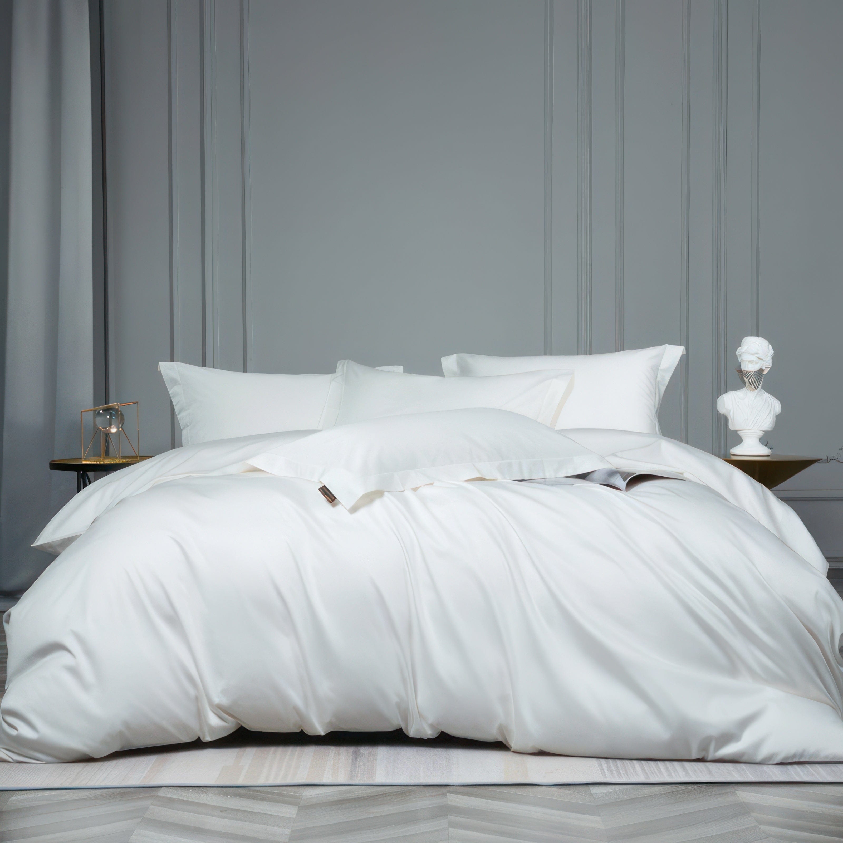 Minimalist Luxe White - Bedding Set