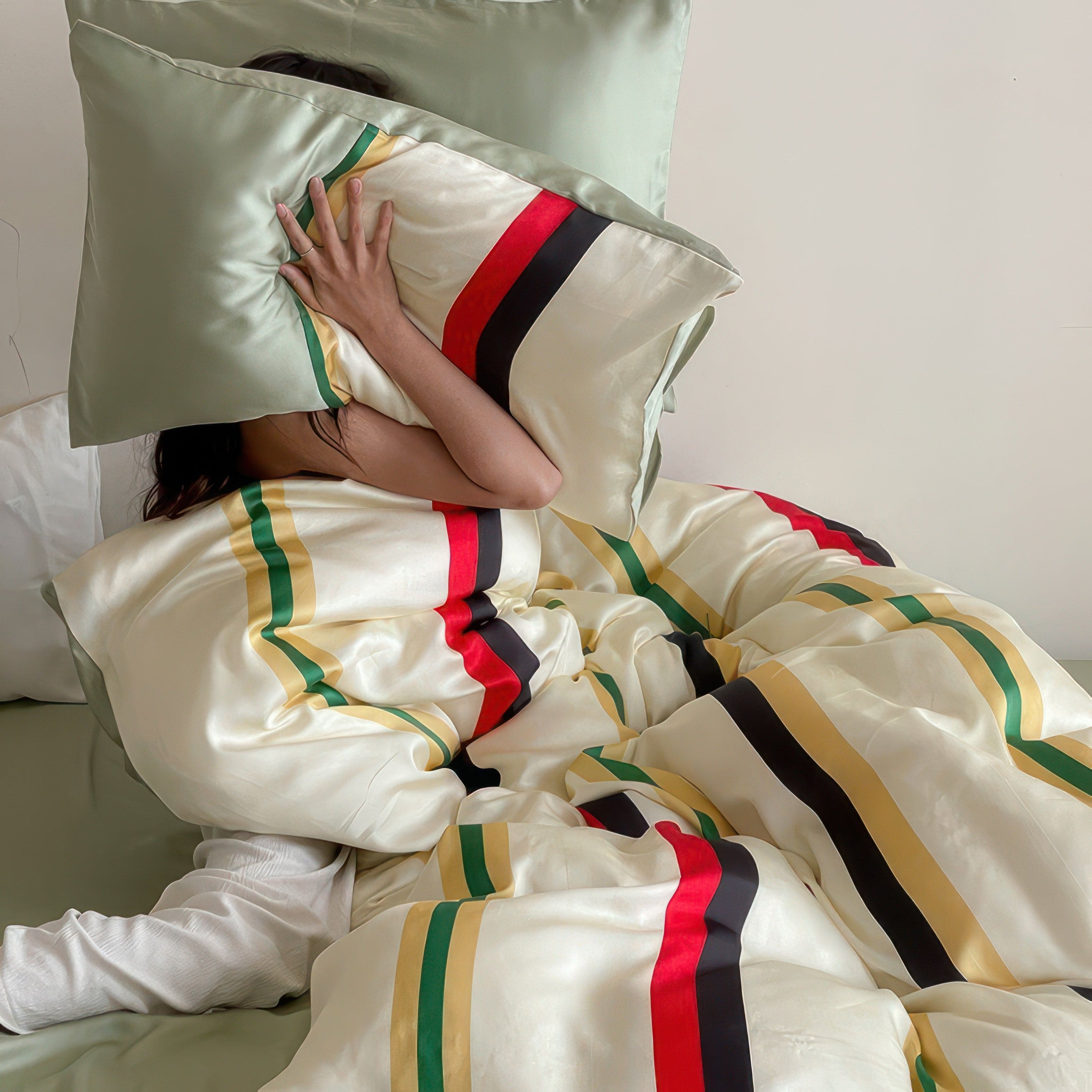 Multicolor Striped Comfort - Bedding Set